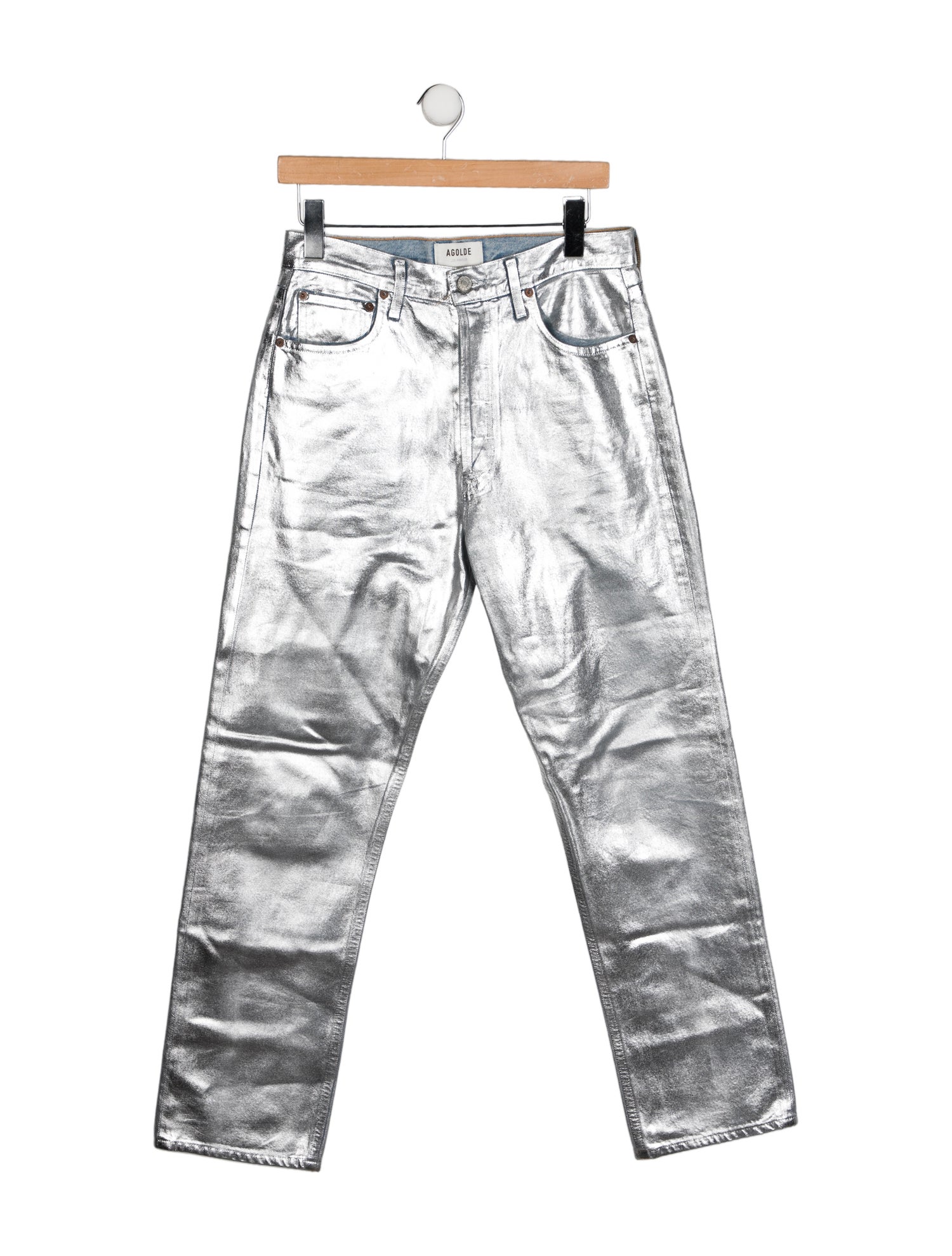 AGOLDE High-Rise Straight Leg Jeans