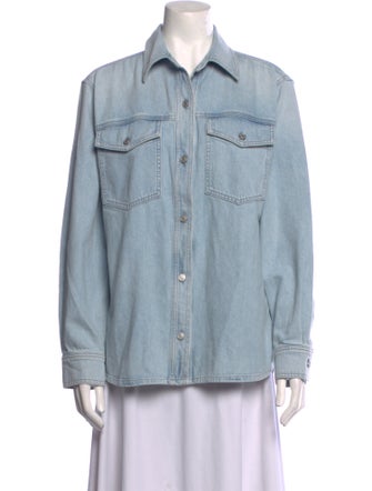 AGOLDE Long Sleeve Button-Up Top