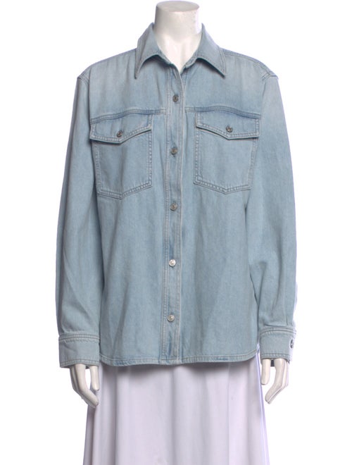 AGOLDE Long Sleeve Button-Up Top
