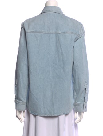 AGOLDE Long Sleeve Button-Up Top