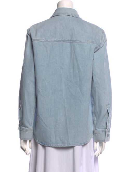 AGOLDE Long Sleeve Button-Up Top