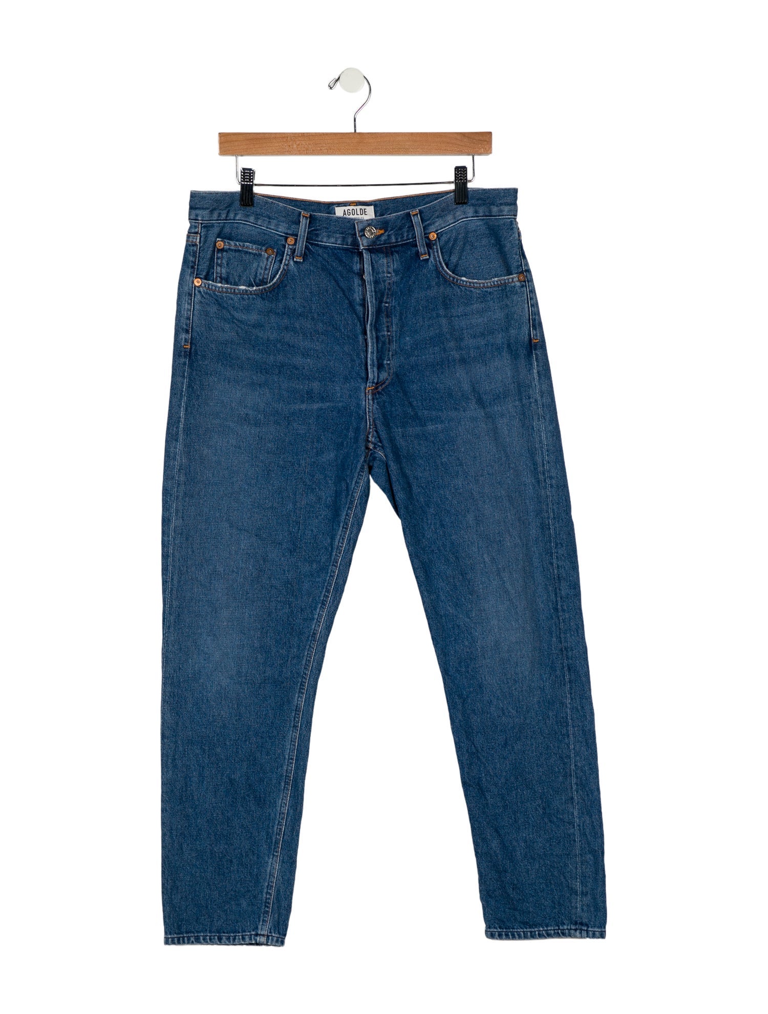 AGOLDE High-Rise Straight Leg Jeans