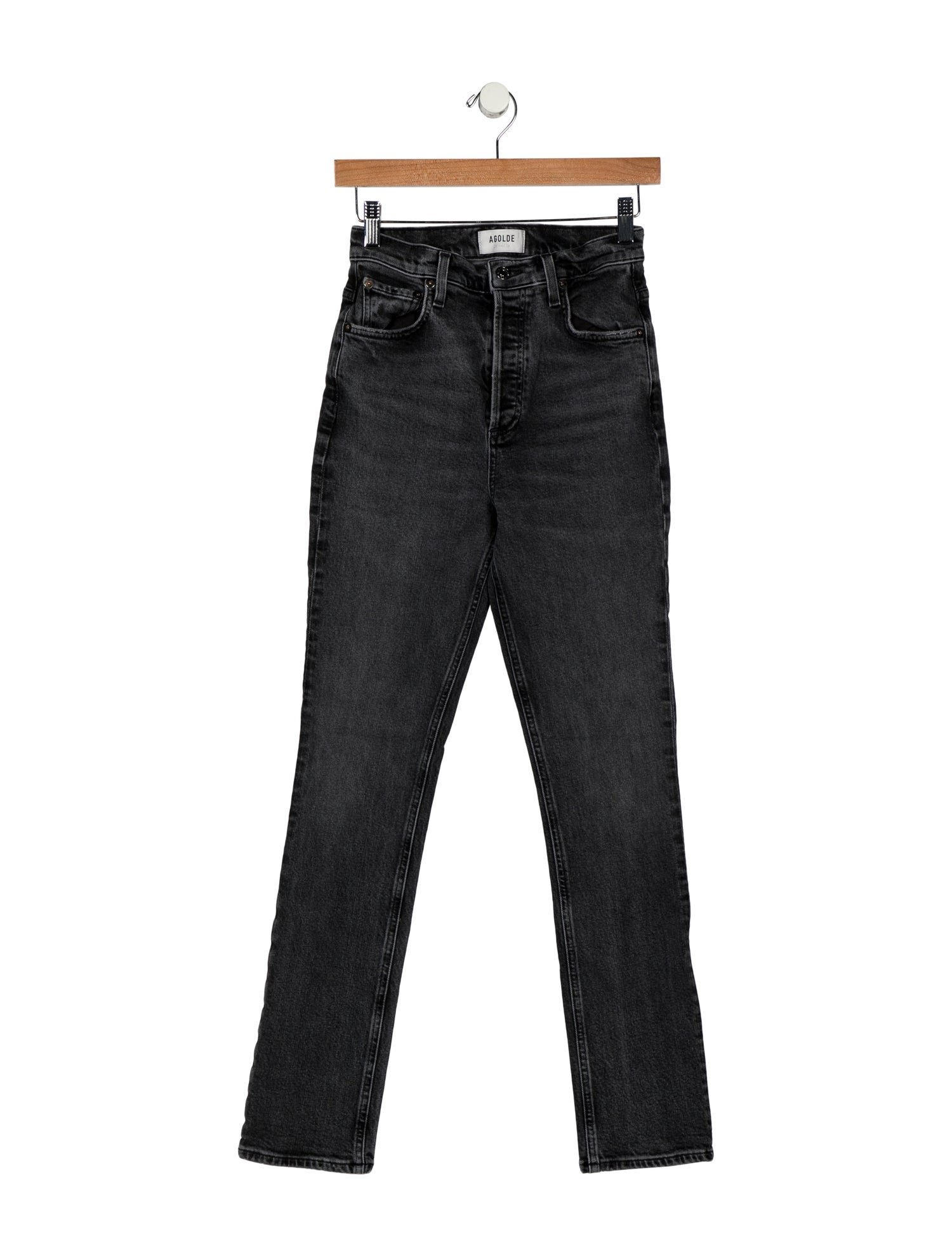 AGOLDE Mid-Rise Straight Leg Jeans