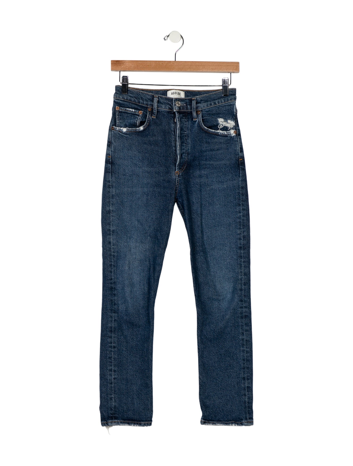 AGOLDE High-Rise Straight Leg Jeans