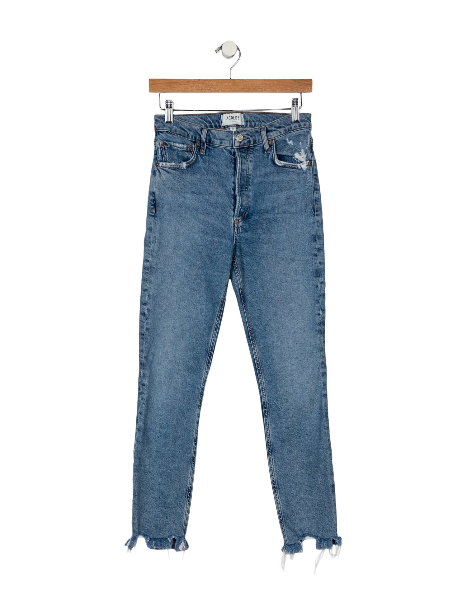 AGOLDE Mid-Rise Skinny Leg Jeans