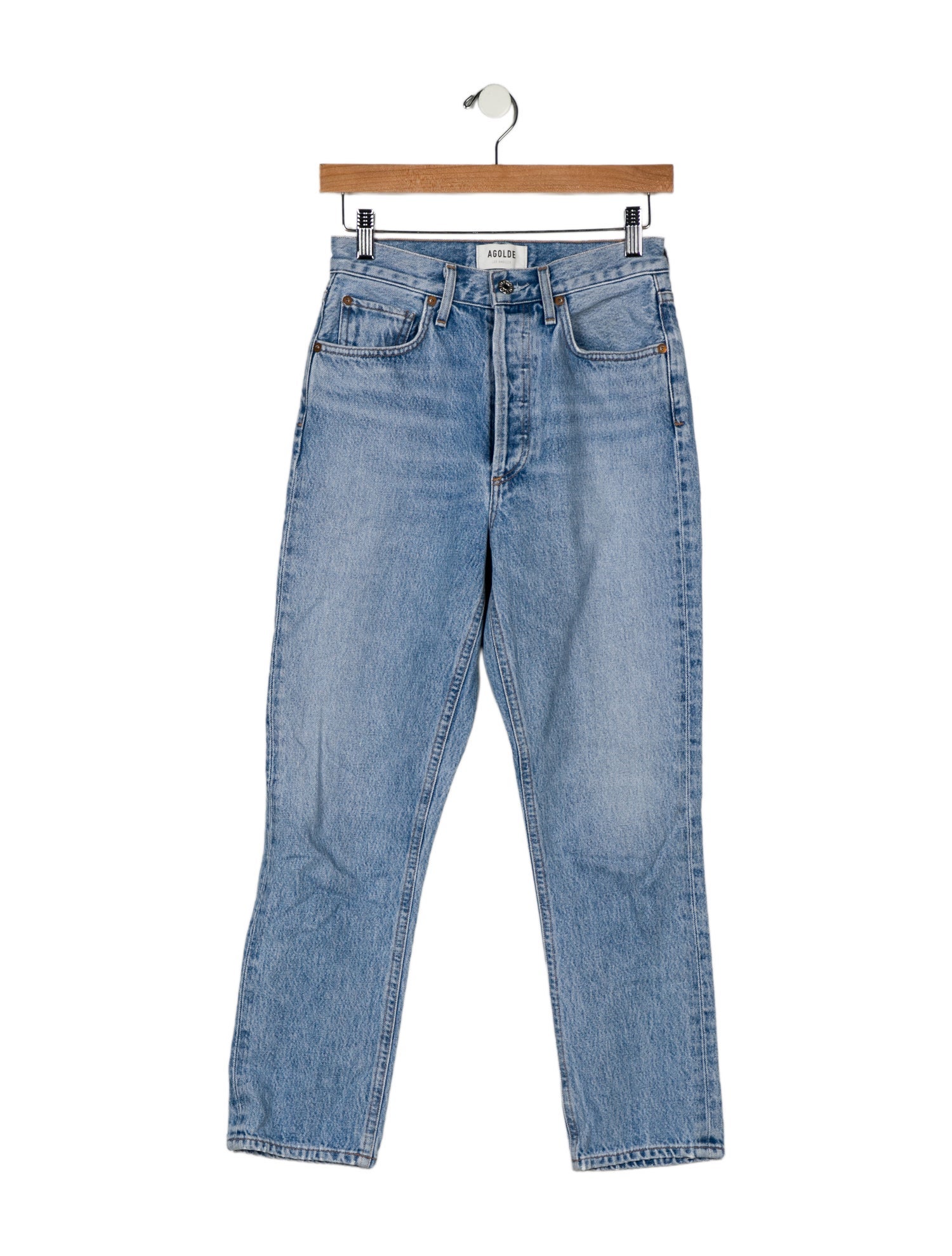 AGOLDE High-Rise Straight Leg Jeans
