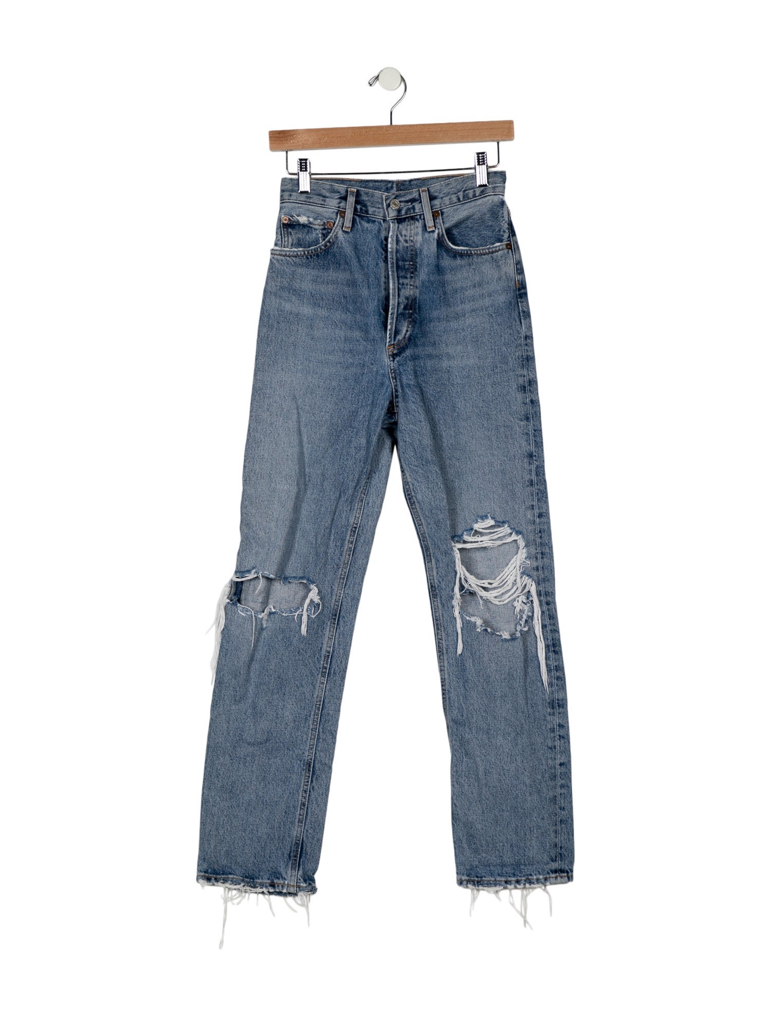 AGOLDE High-Rise Straight Leg Jeans