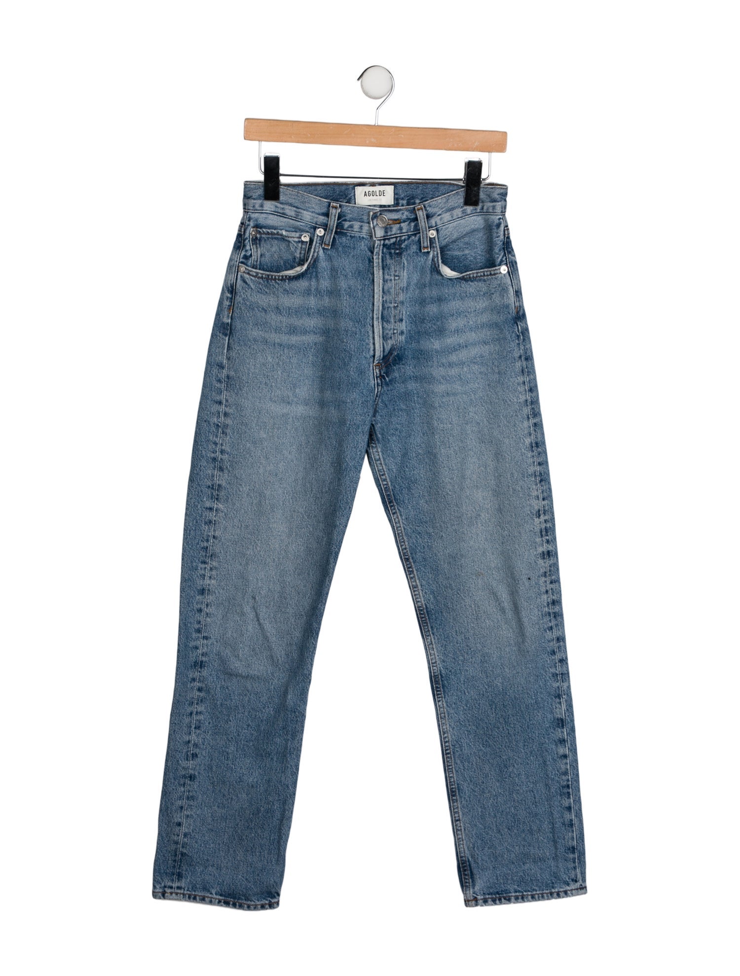AGOLDE High-Rise Straight Leg Jeans