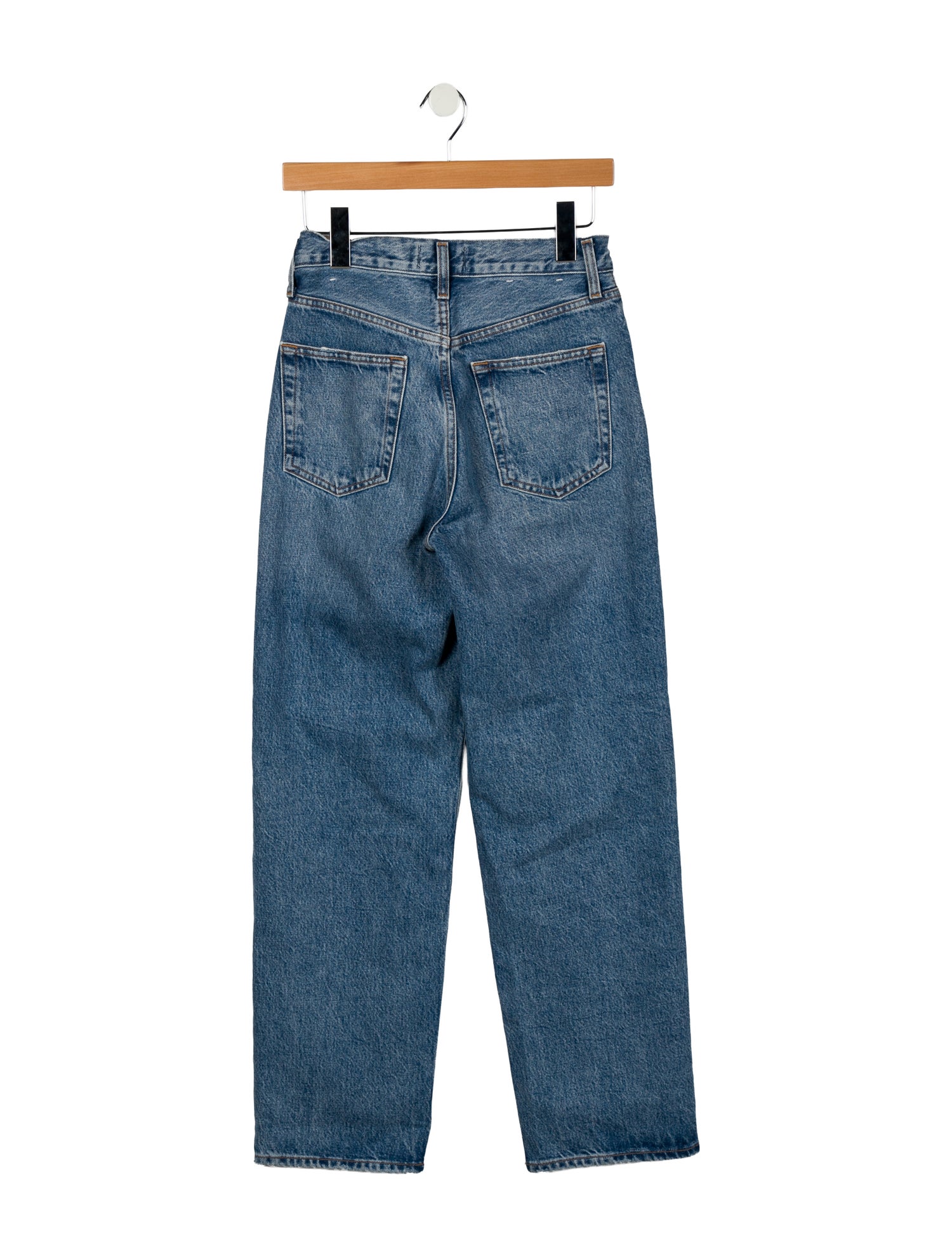 AGOLDE Mid-Rise Straight Leg Jeans