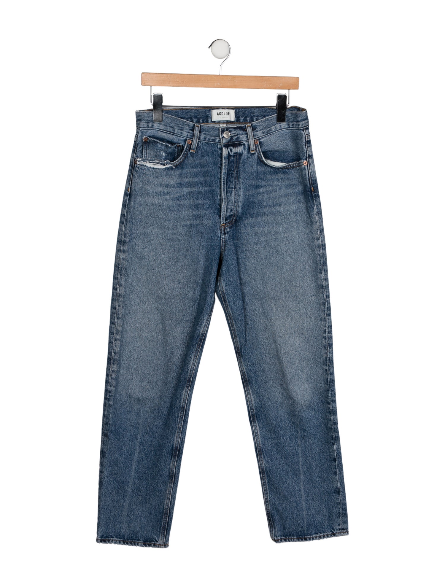 AGOLDE High-Rise Straight Leg Jeans