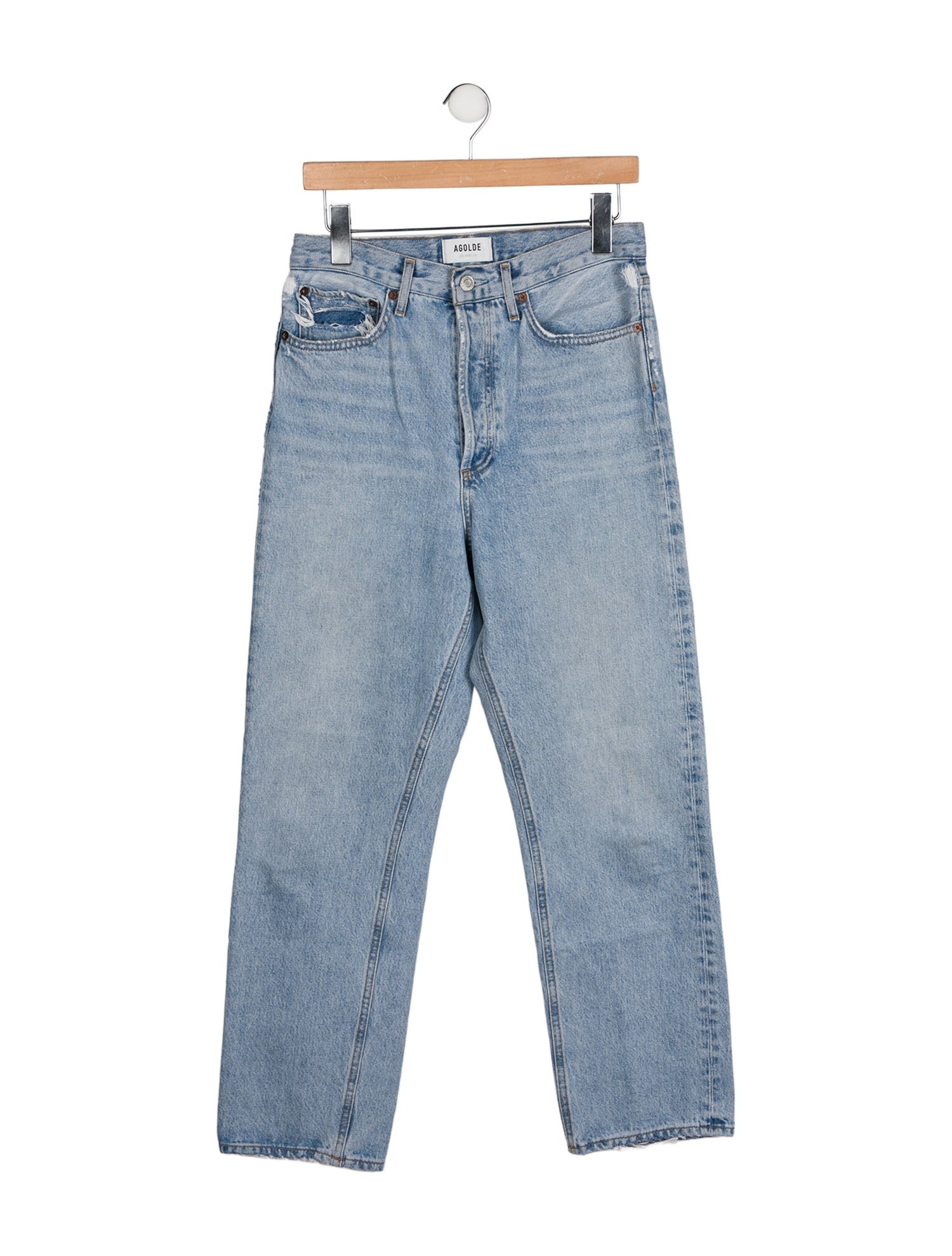 AGOLDE High-Rise Straight Leg Jeans