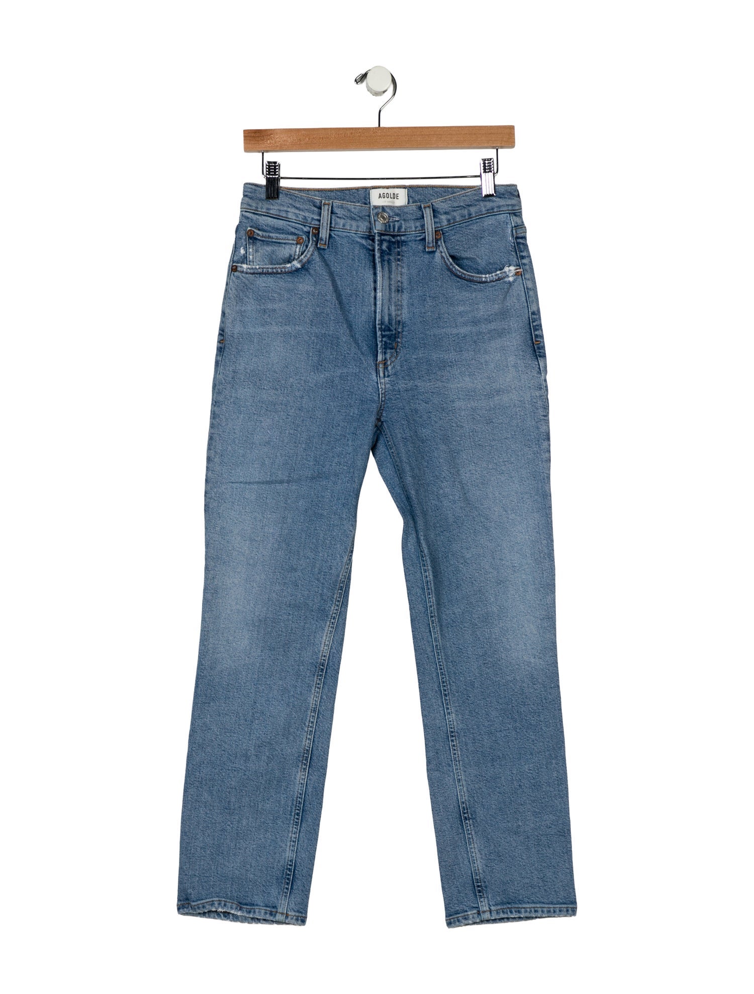 AGOLDE High-Rise Straight Leg Jeans