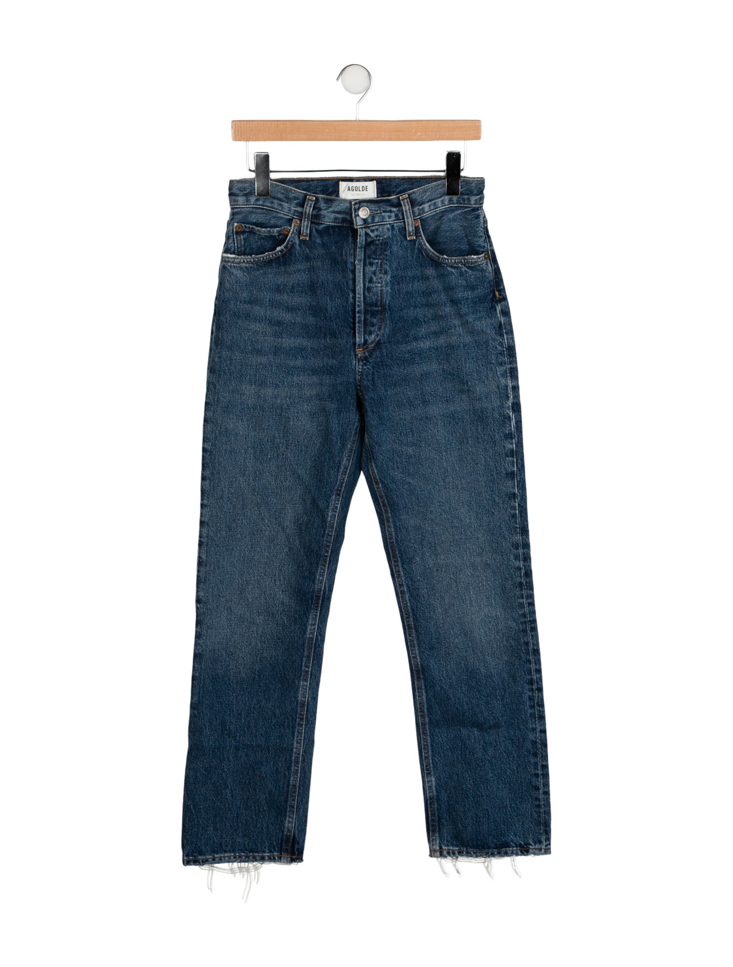 AGOLDE High-Rise Straight Leg Jeans