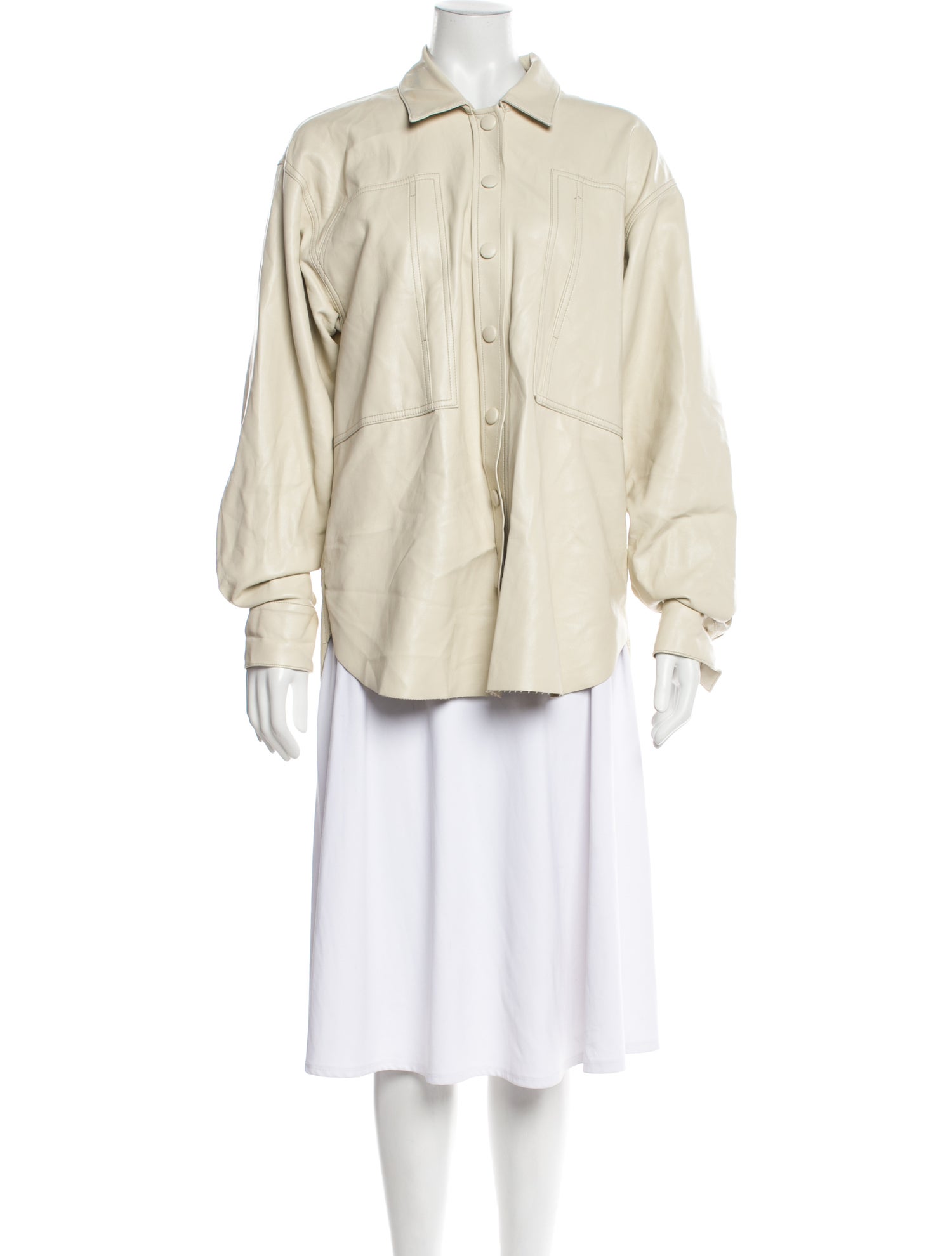 AGOLDE Faux Leather Coat