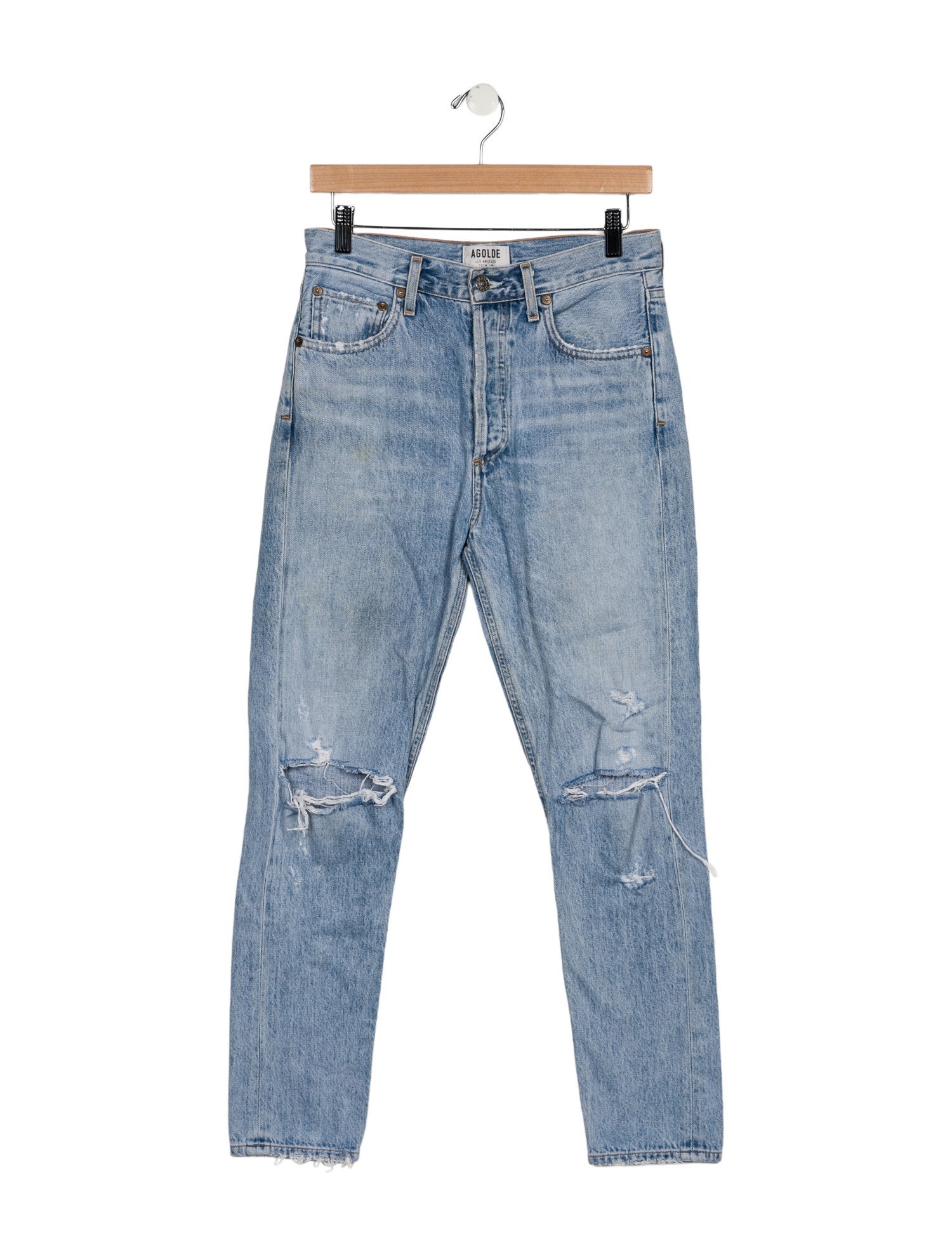 AGOLDE Mid-Rise Skinny Leg Jeans