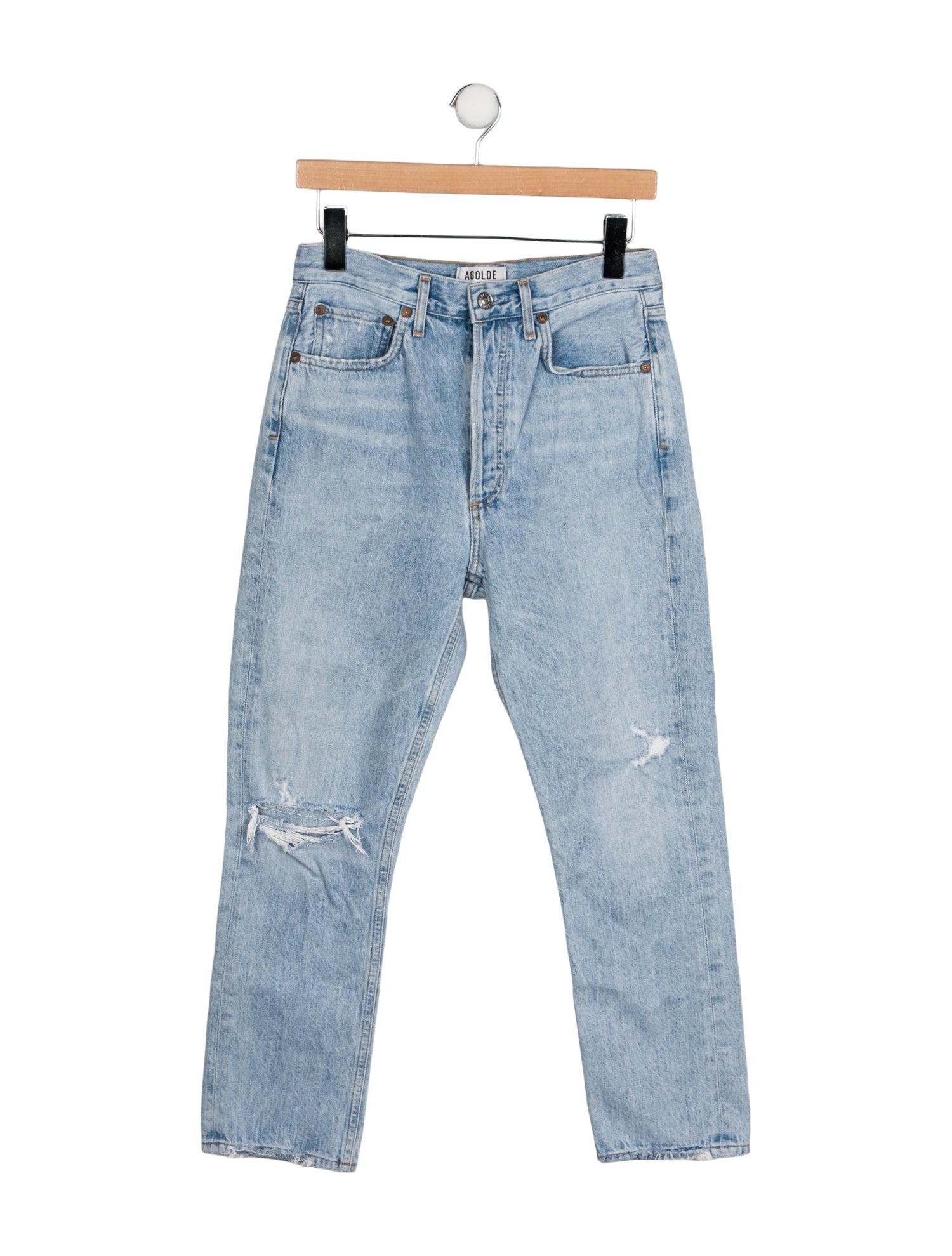 AGOLDE High-Rise Straight Leg Jeans