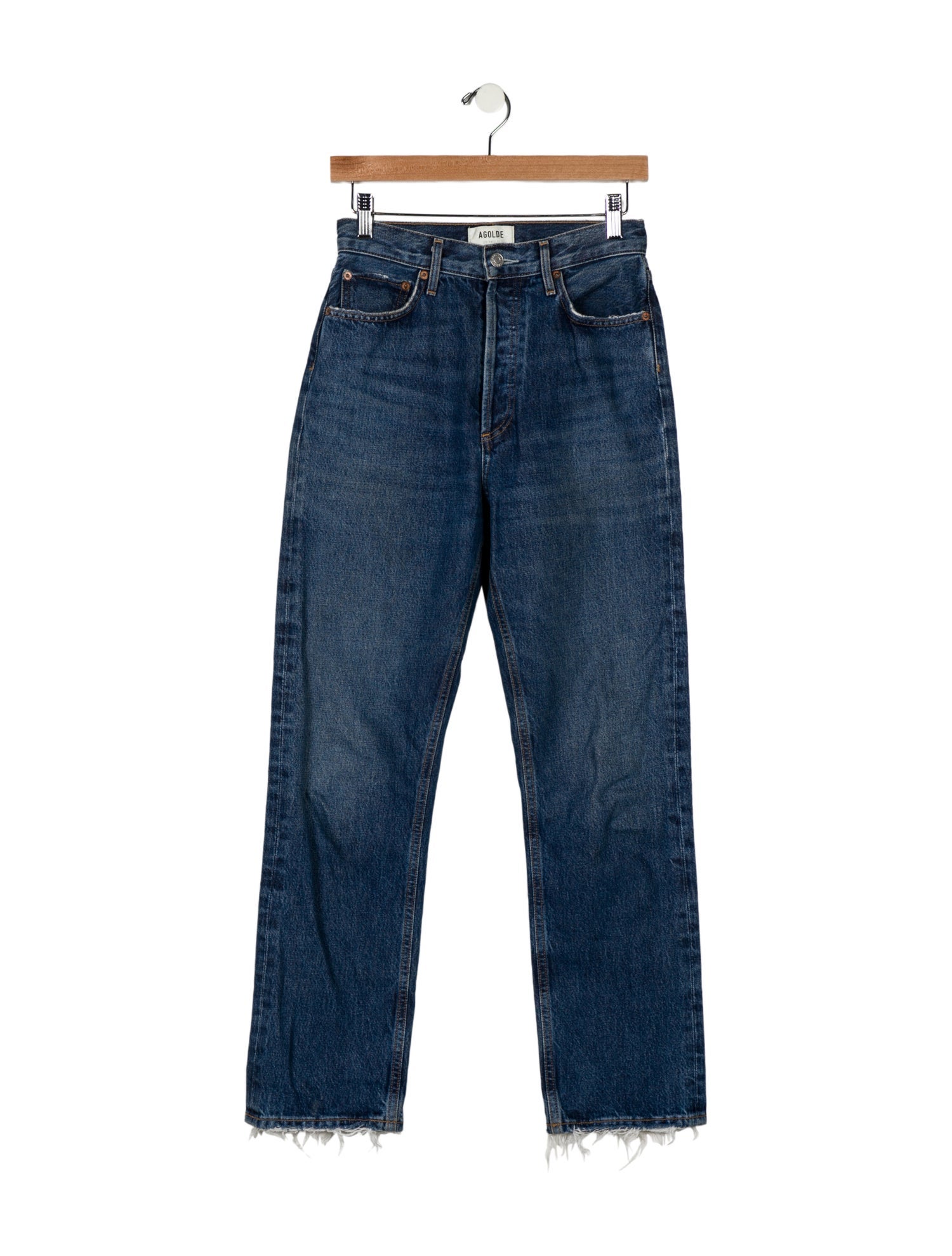 AGOLDE High-Rise Straight Leg Jeans