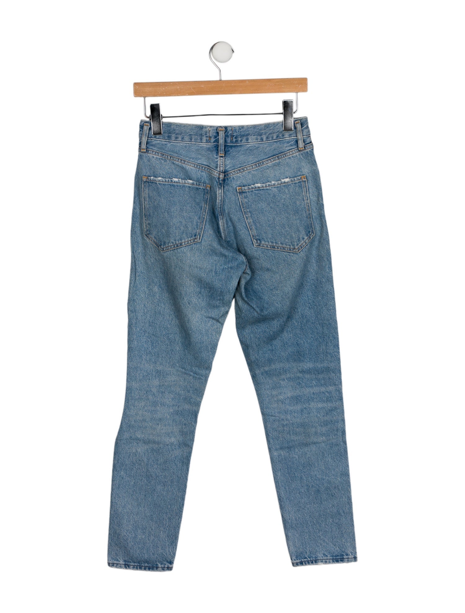 AGOLDE Mid-Rise Straight Leg Jeans