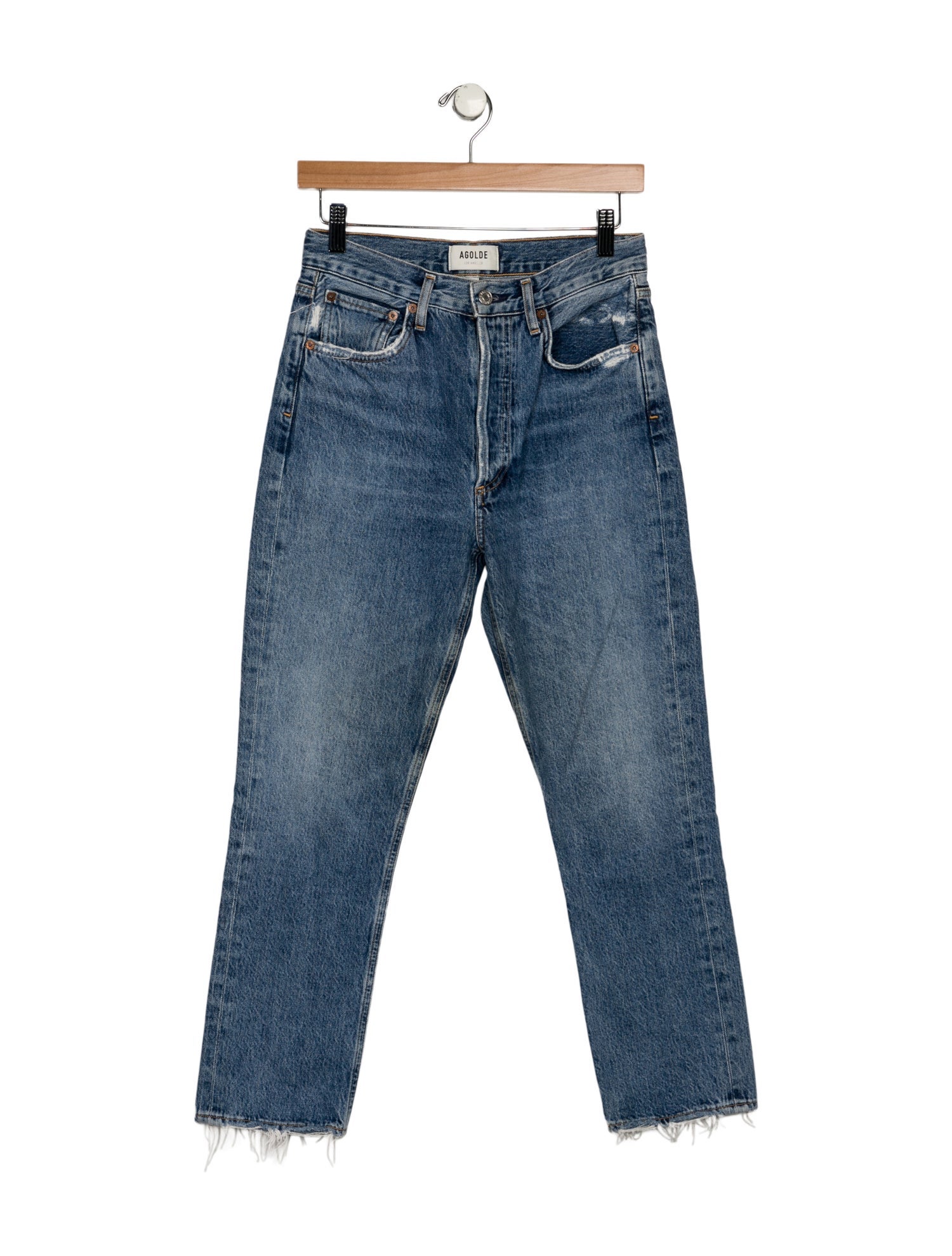 AGOLDE High-Rise Straight Leg Jeans