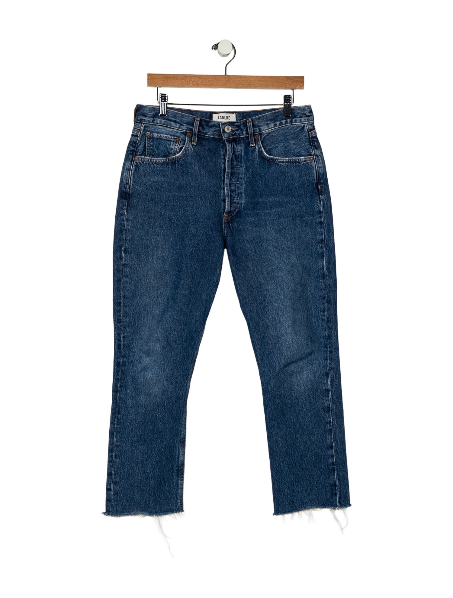 AGOLDE High-Rise Straight Leg Jeans