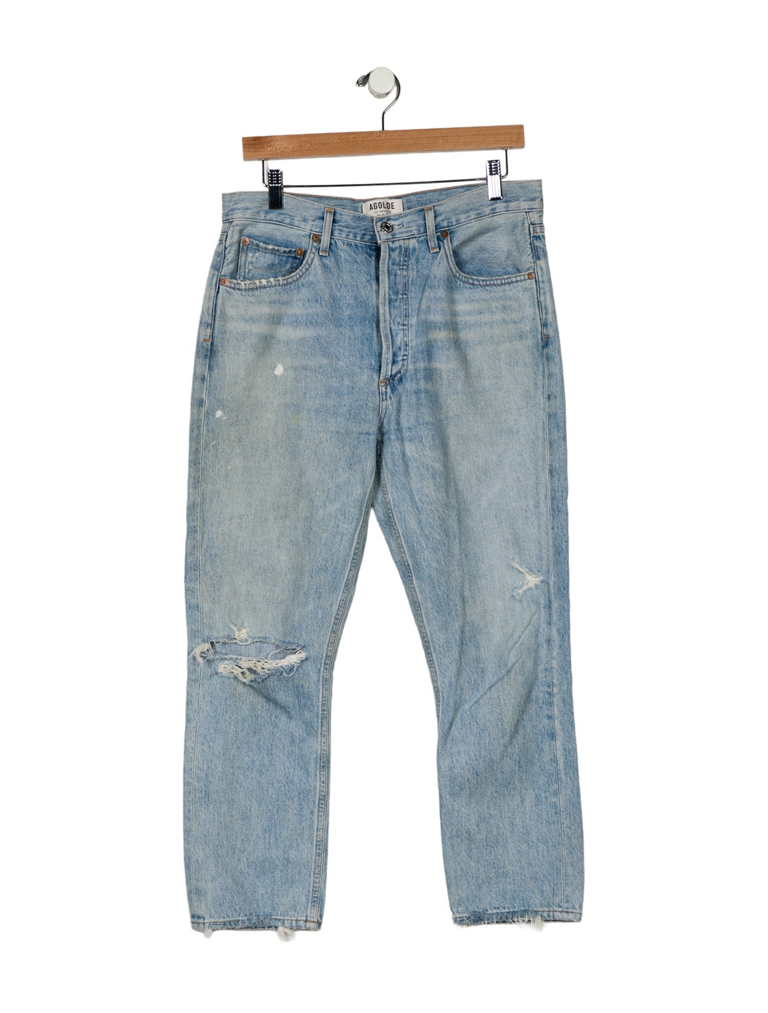 AGOLDE High-Rise Straight Leg Jeans