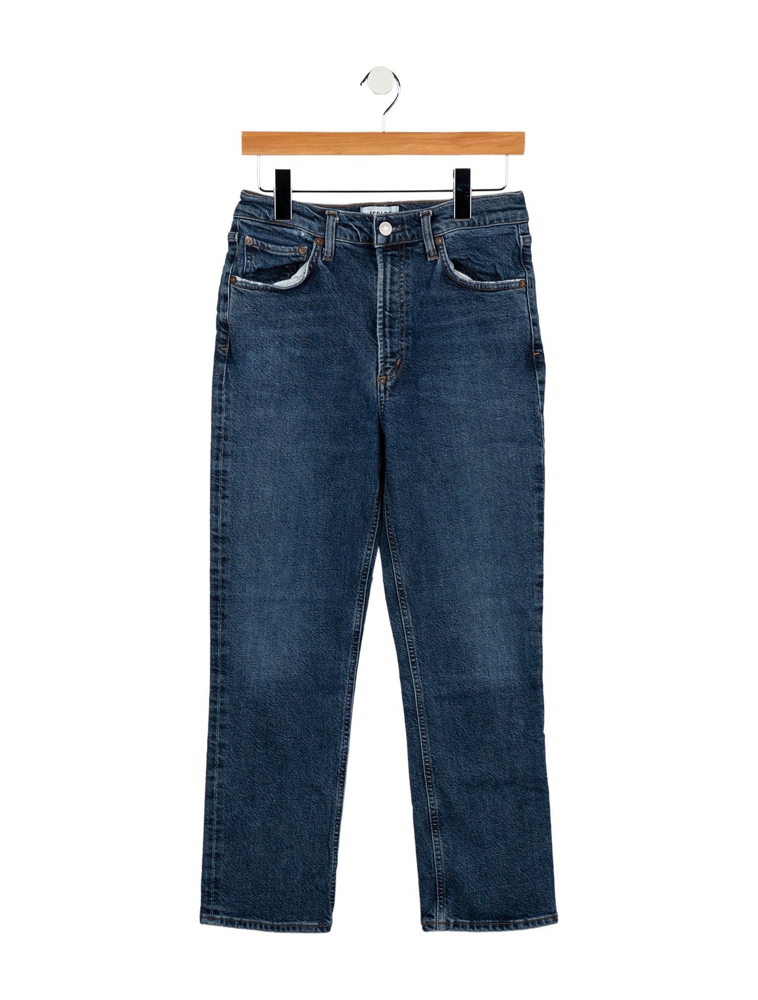 AGOLDE High-Rise Straight Leg Jeans