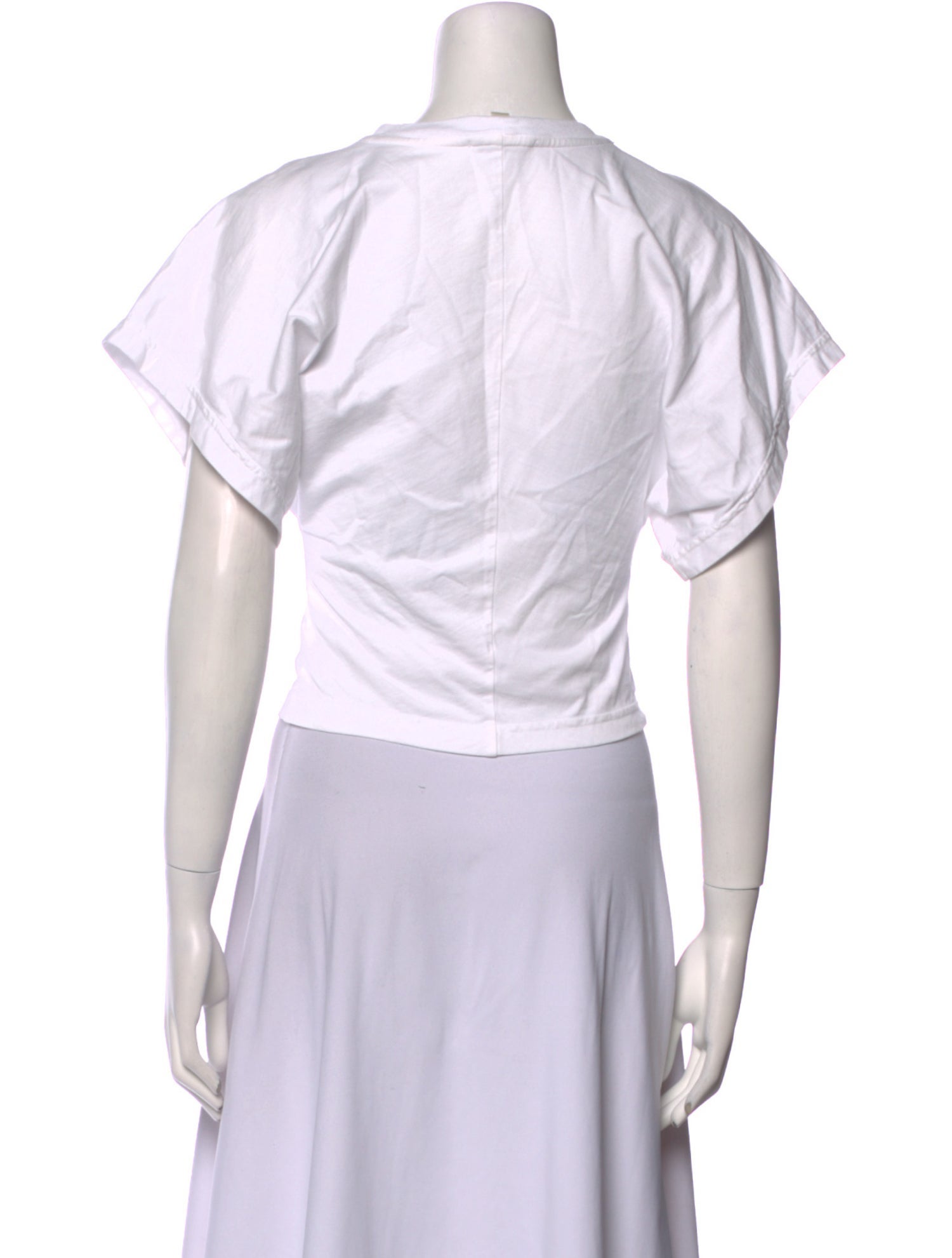 AGOLDE Crew Neck Short Sleeve Crop Top