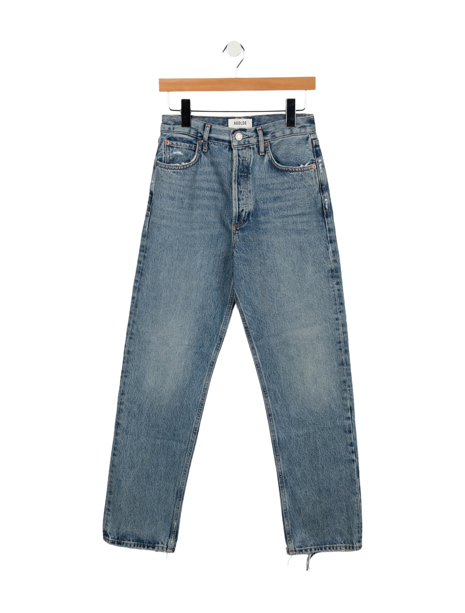 AGOLDE High-Rise Straight Leg Jeans