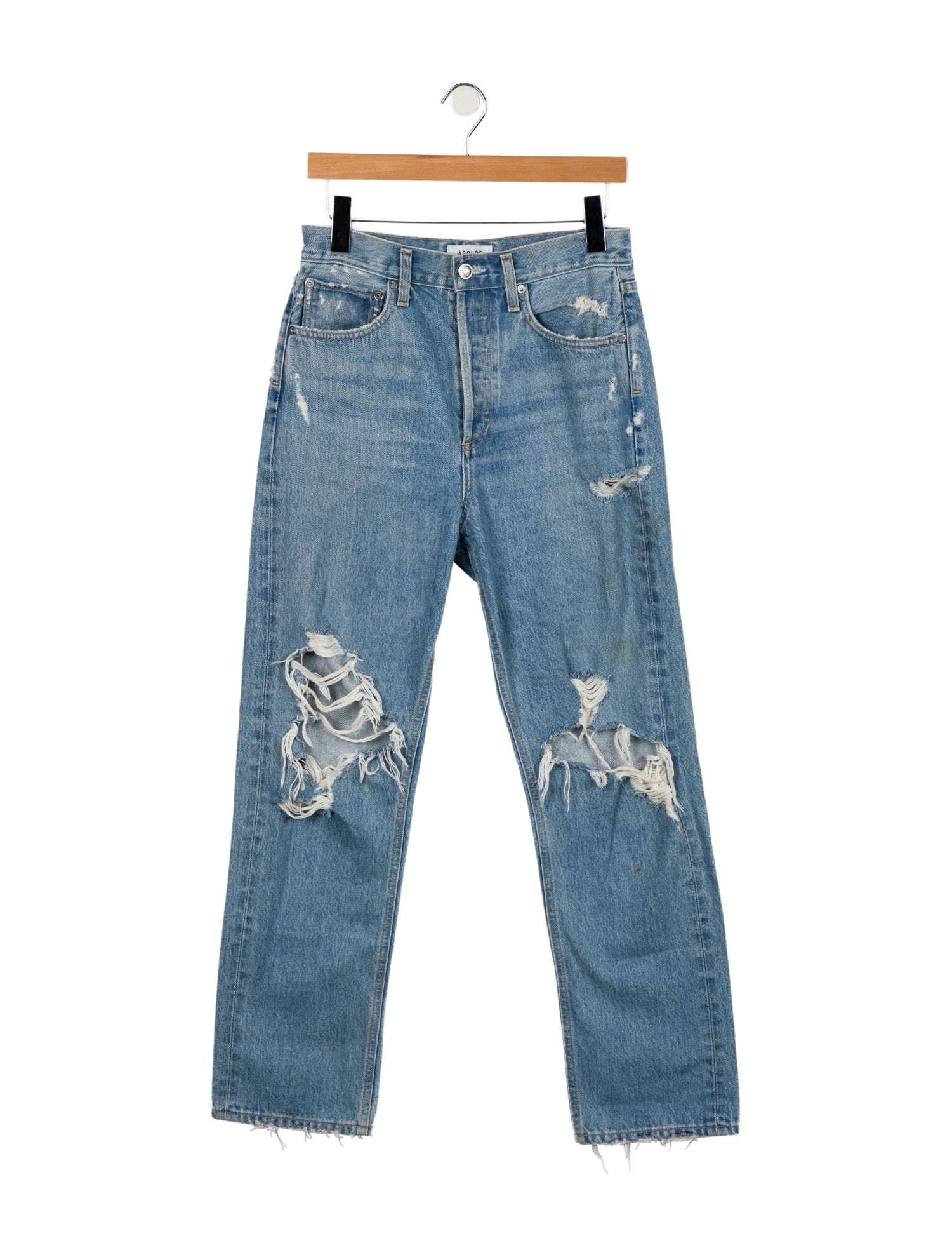AGOLDE High-Rise Straight Leg Jeans