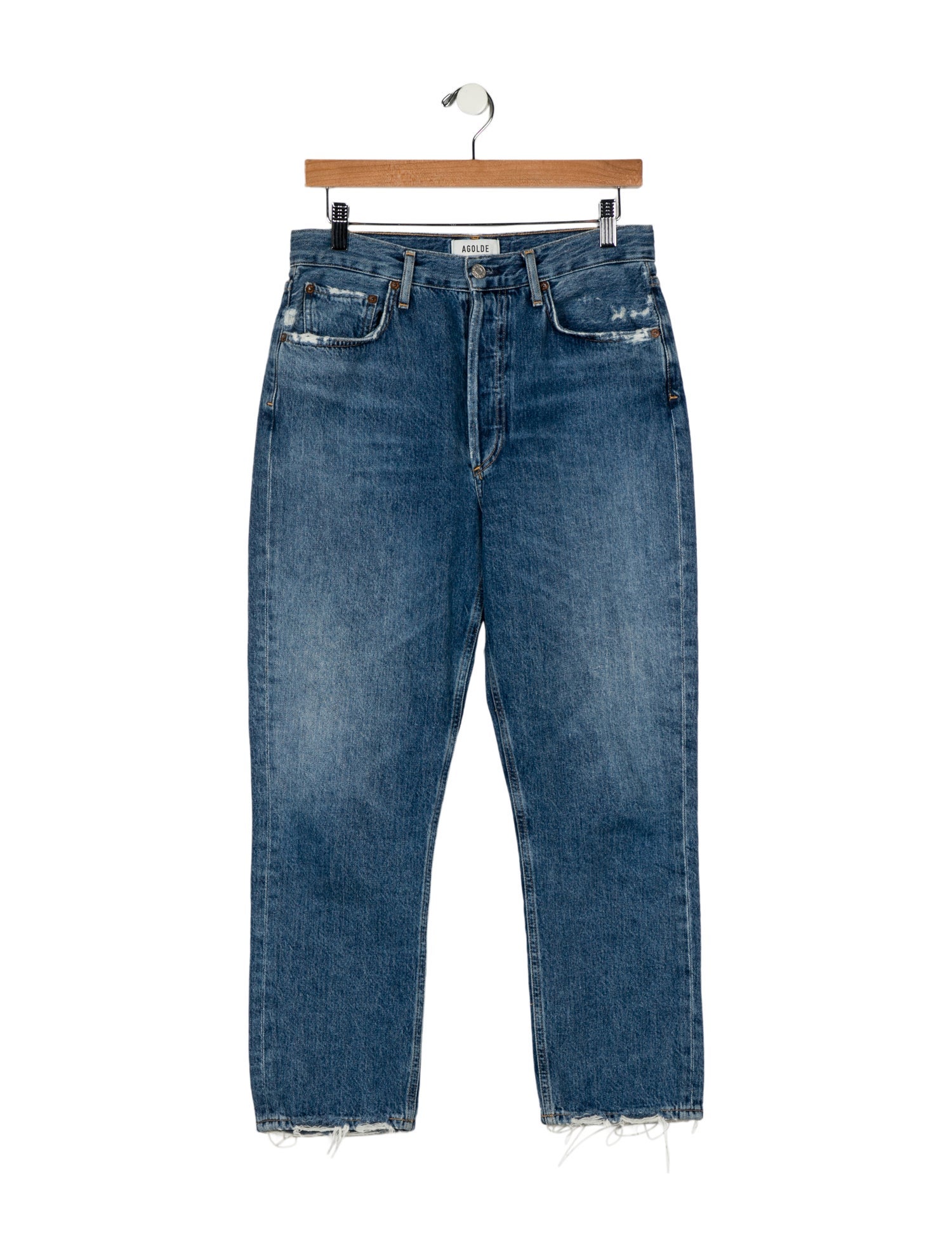AGOLDE High-Rise Straight Leg Jeans