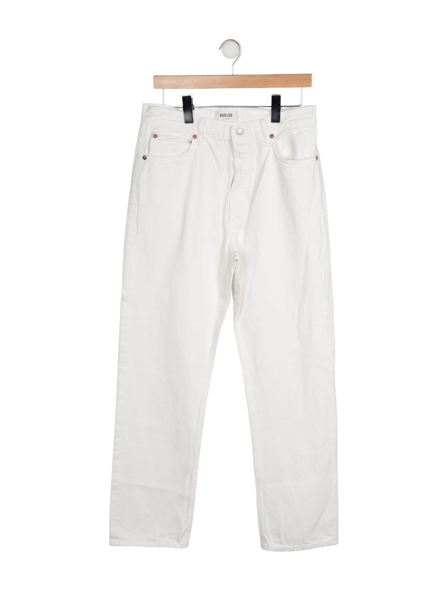 AGOLDE High-Rise Straight Leg Jeans
