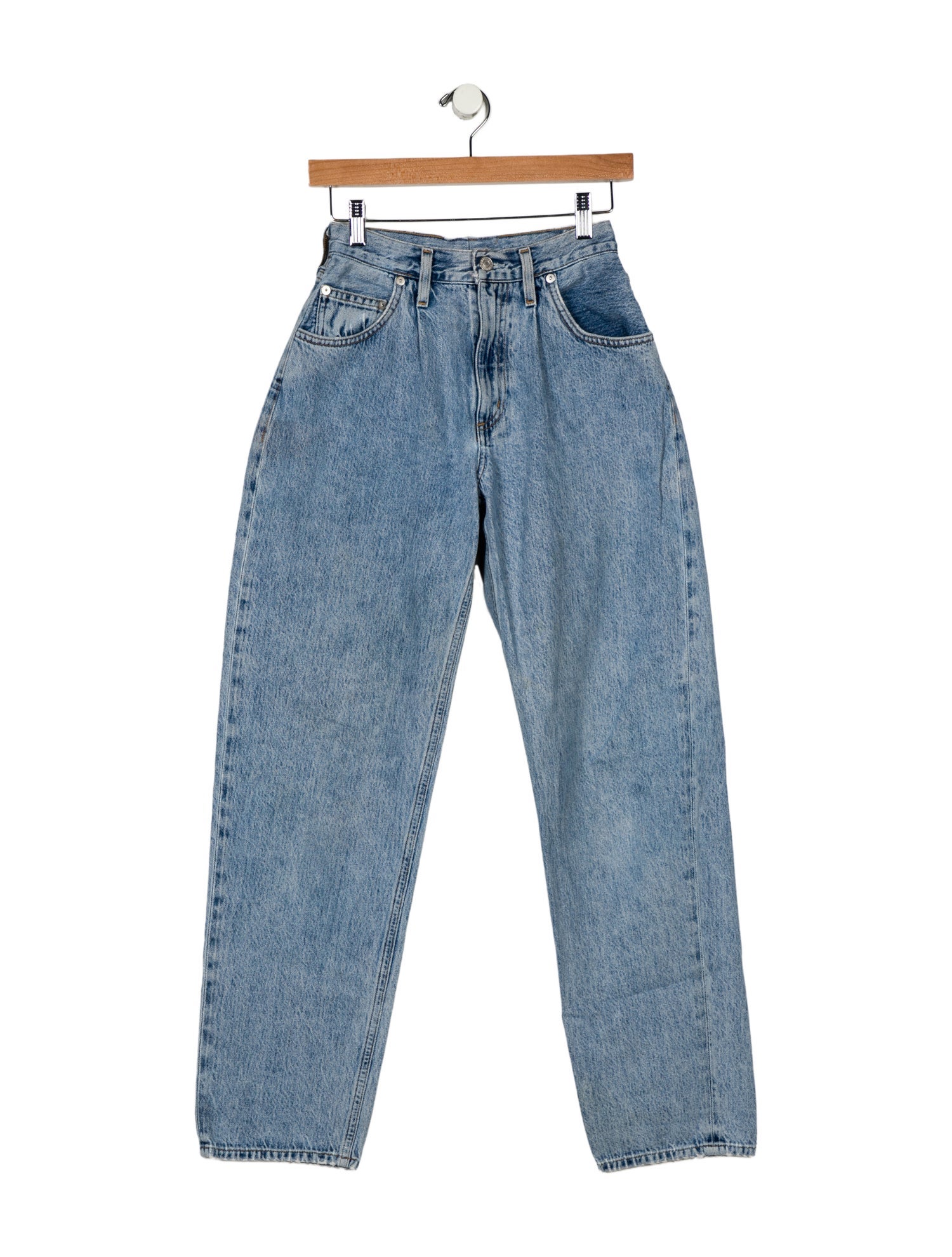 AGOLDE Mid-Rise Straight Leg Jeans