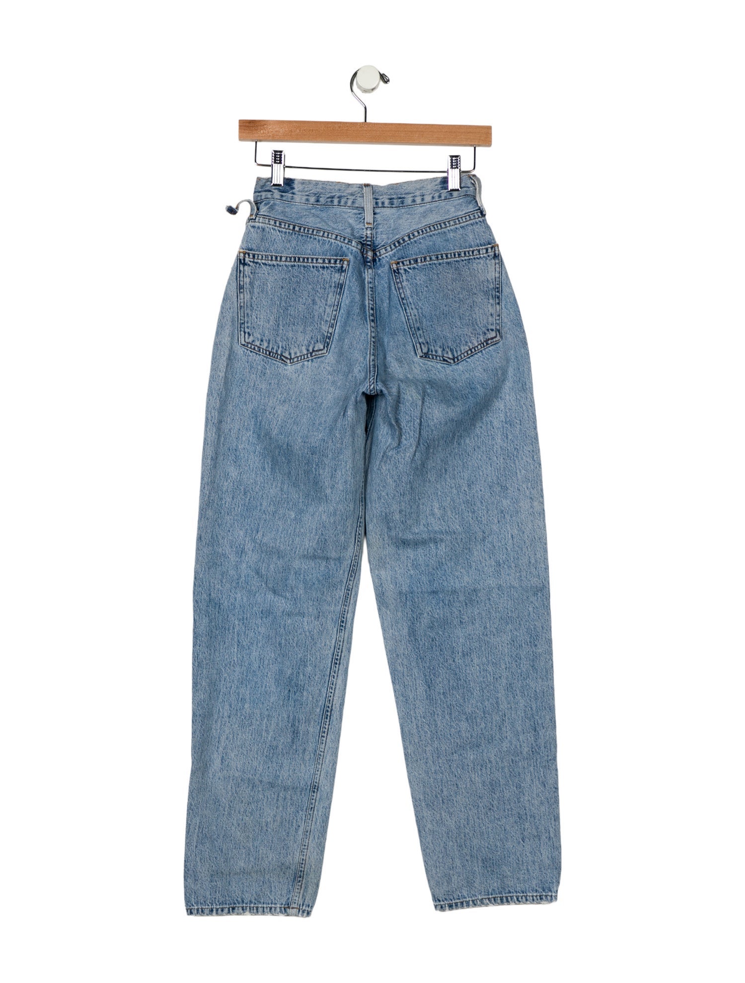AGOLDE Mid-Rise Straight Leg Jeans