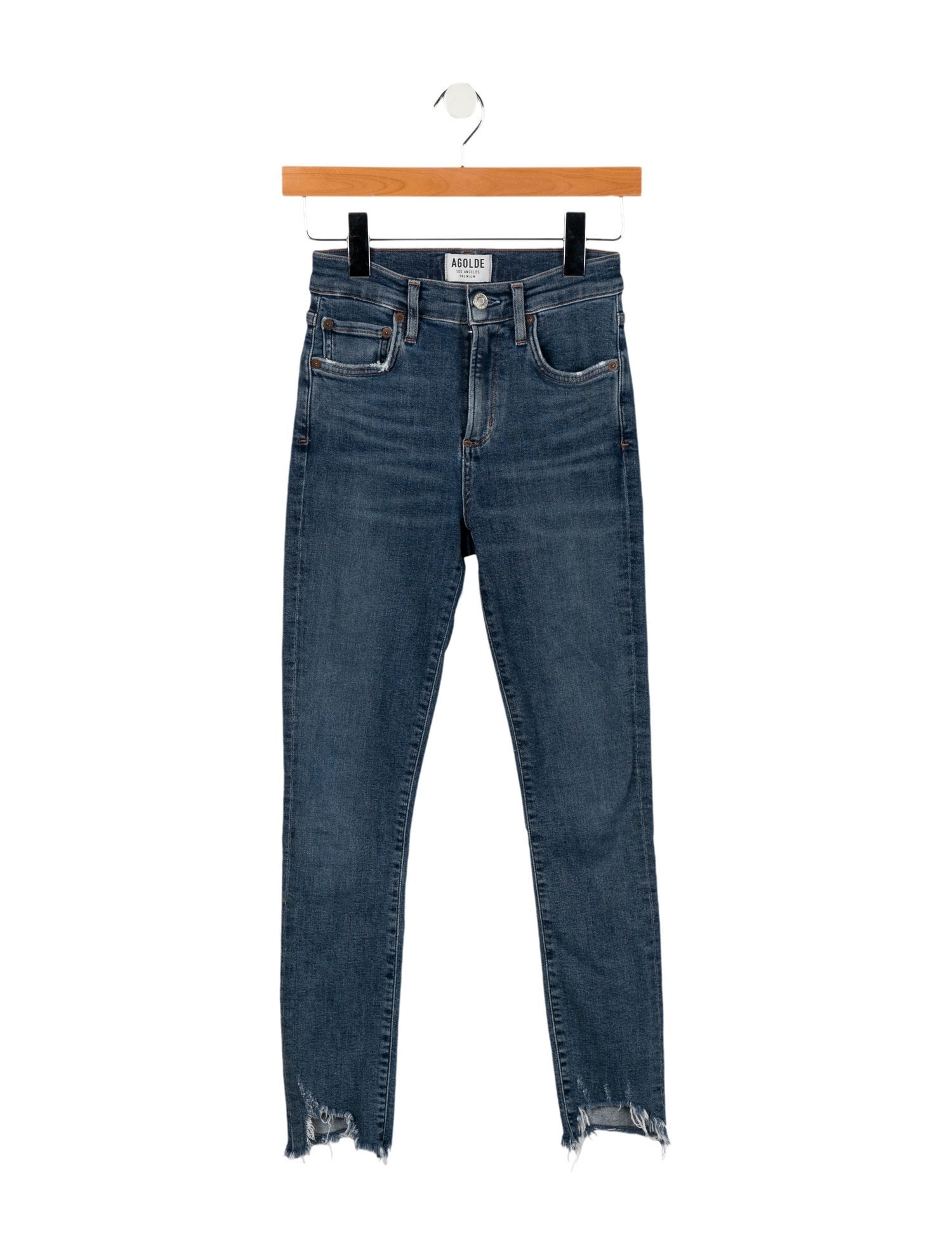 AGOLDE Mid-Rise Skinny Leg Jeans