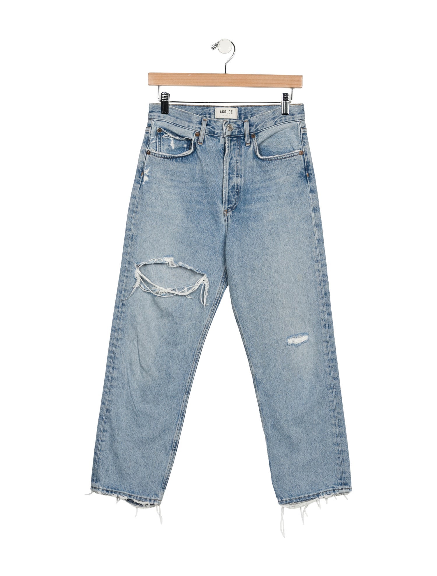 AGOLDE High-Rise Straight Leg Jeans
