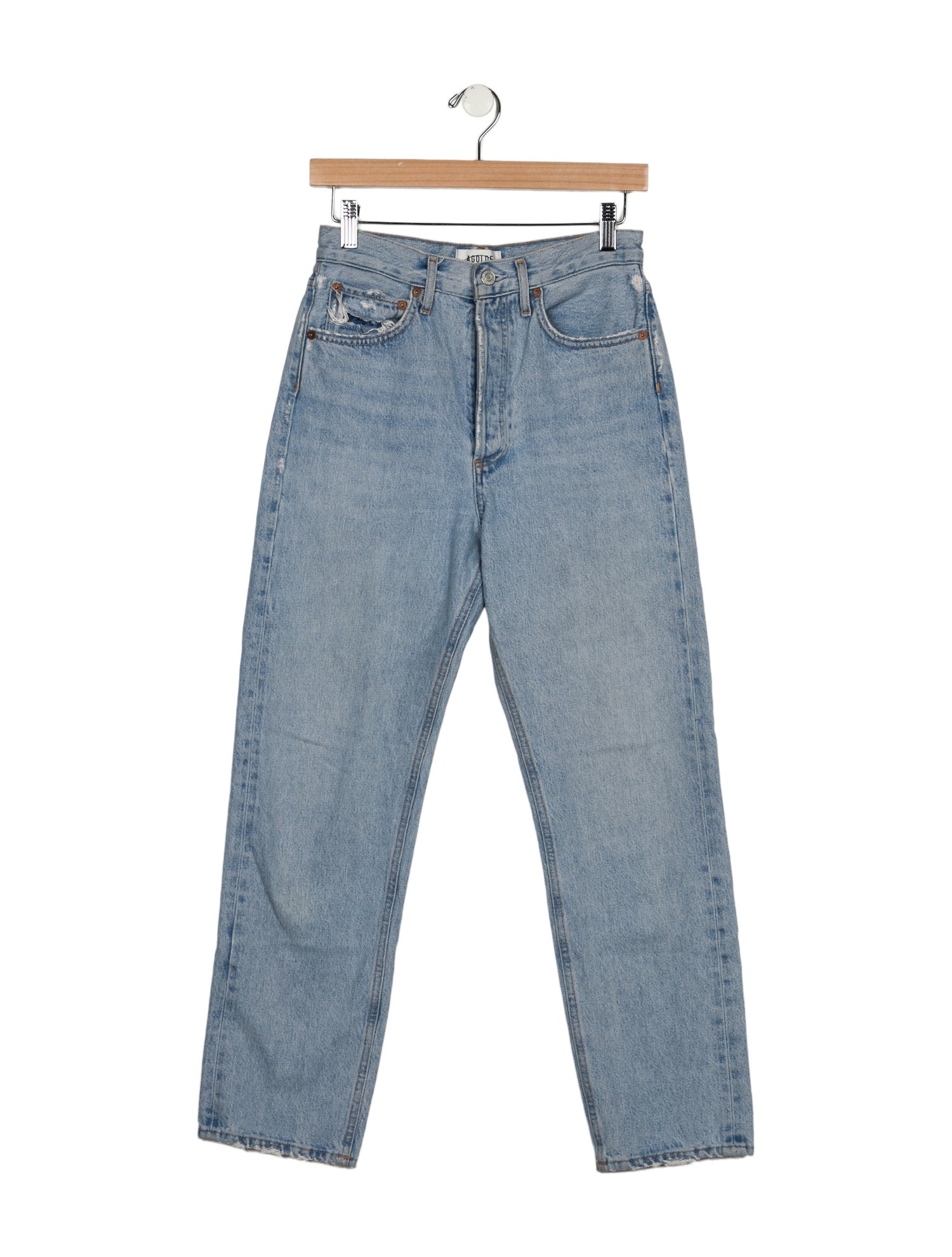 AGOLDE High-Rise Straight Leg Jeans