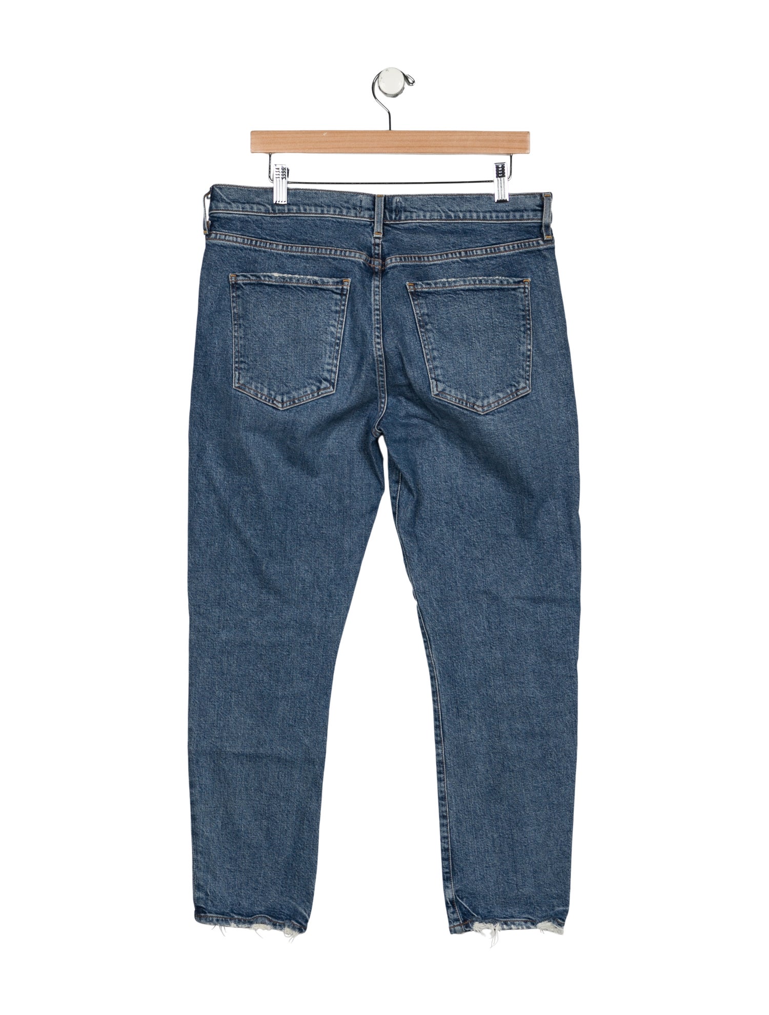 AGOLDE Mid-Rise Straight Leg Jeans