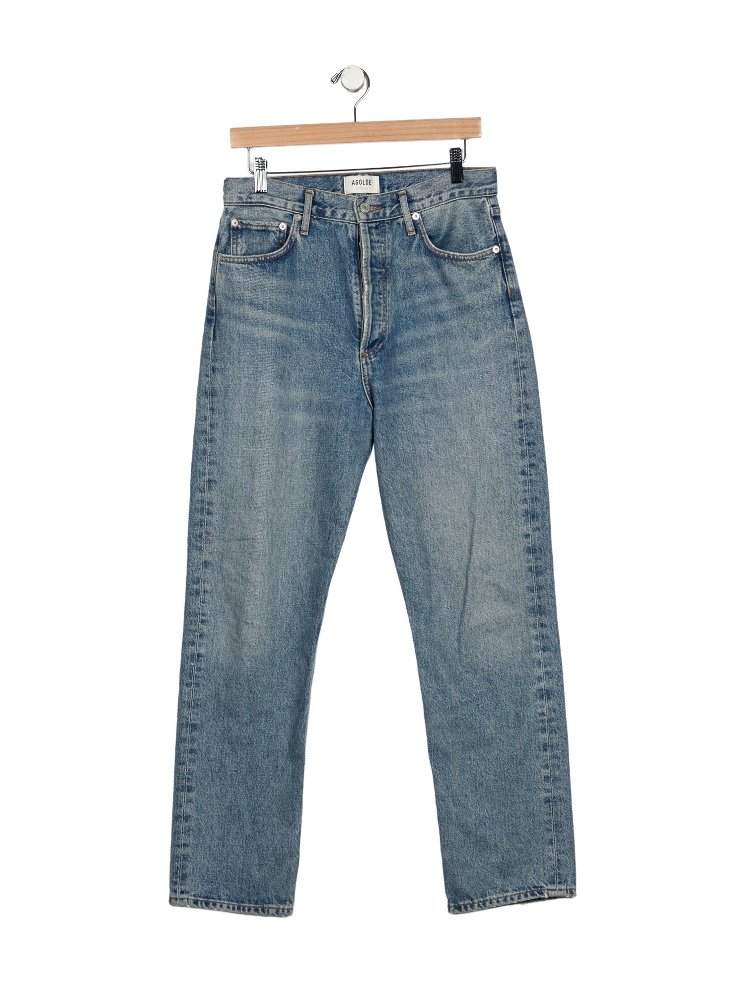 AGOLDE High-Rise Straight Leg Jeans