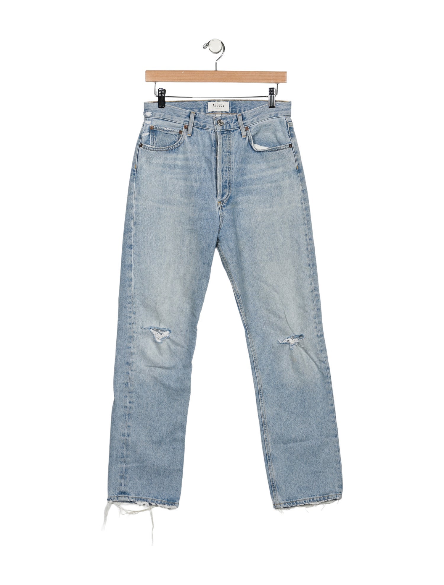 AGOLDE High-Rise Straight Leg Jeans