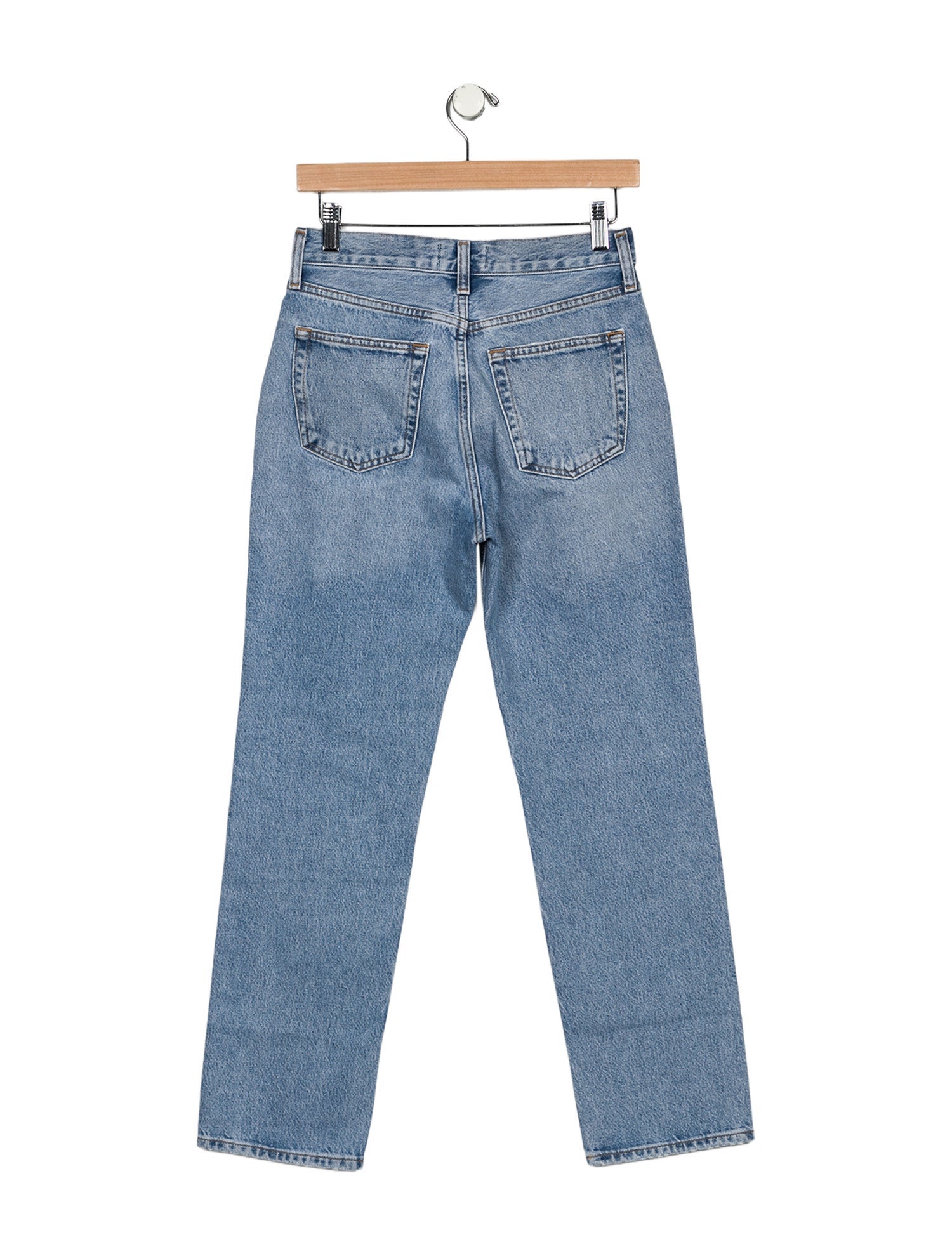 AGOLDE Mid-Rise Straight Leg Jeans