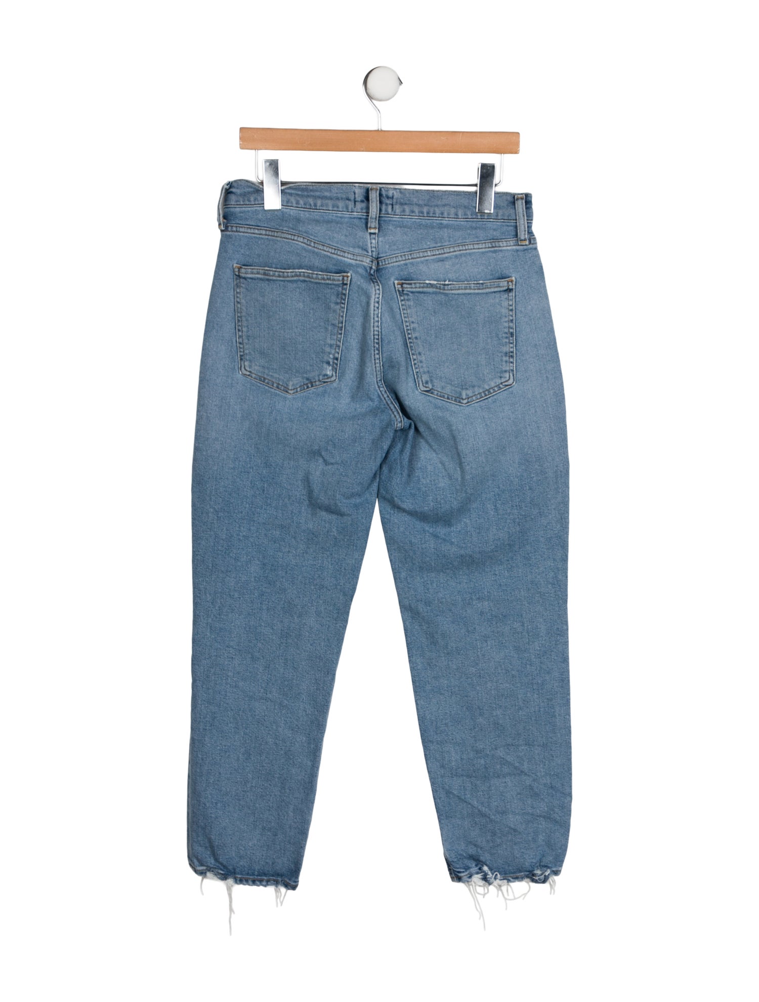 AGOLDE Mid-Rise Straight Leg Jeans