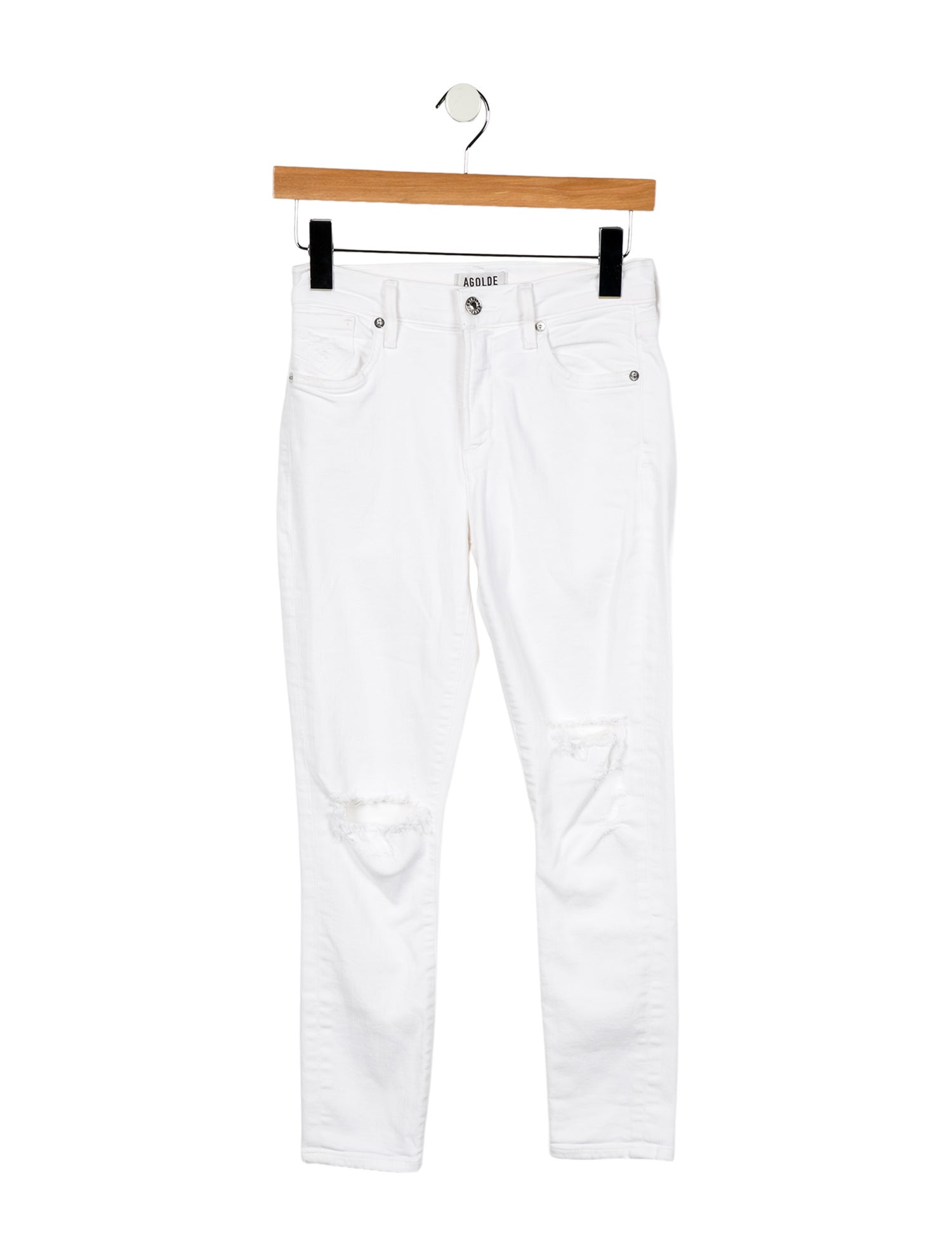 AGOLDE Mid-Rise Skinny Leg Jeans