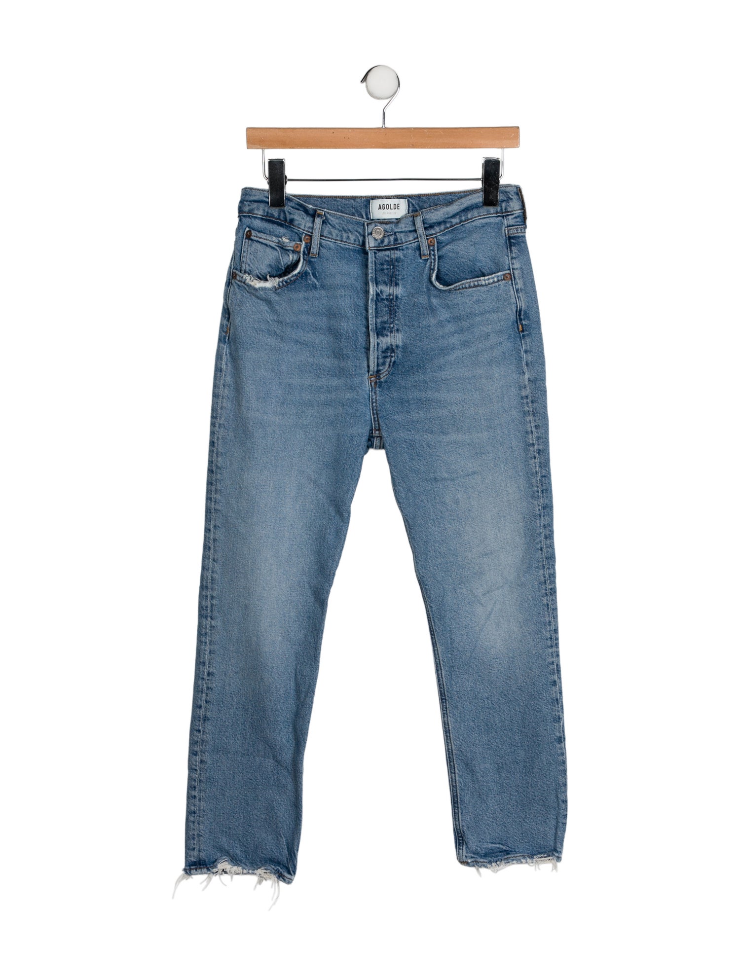 AGOLDE High-Rise Straight Leg Jeans