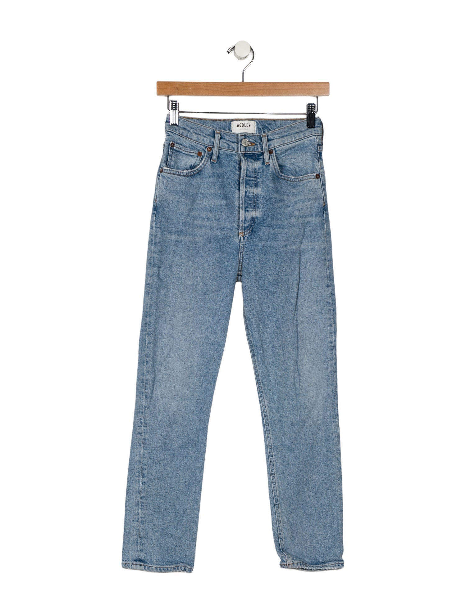 AGOLDE Mid-Rise Skinny Leg Jeans