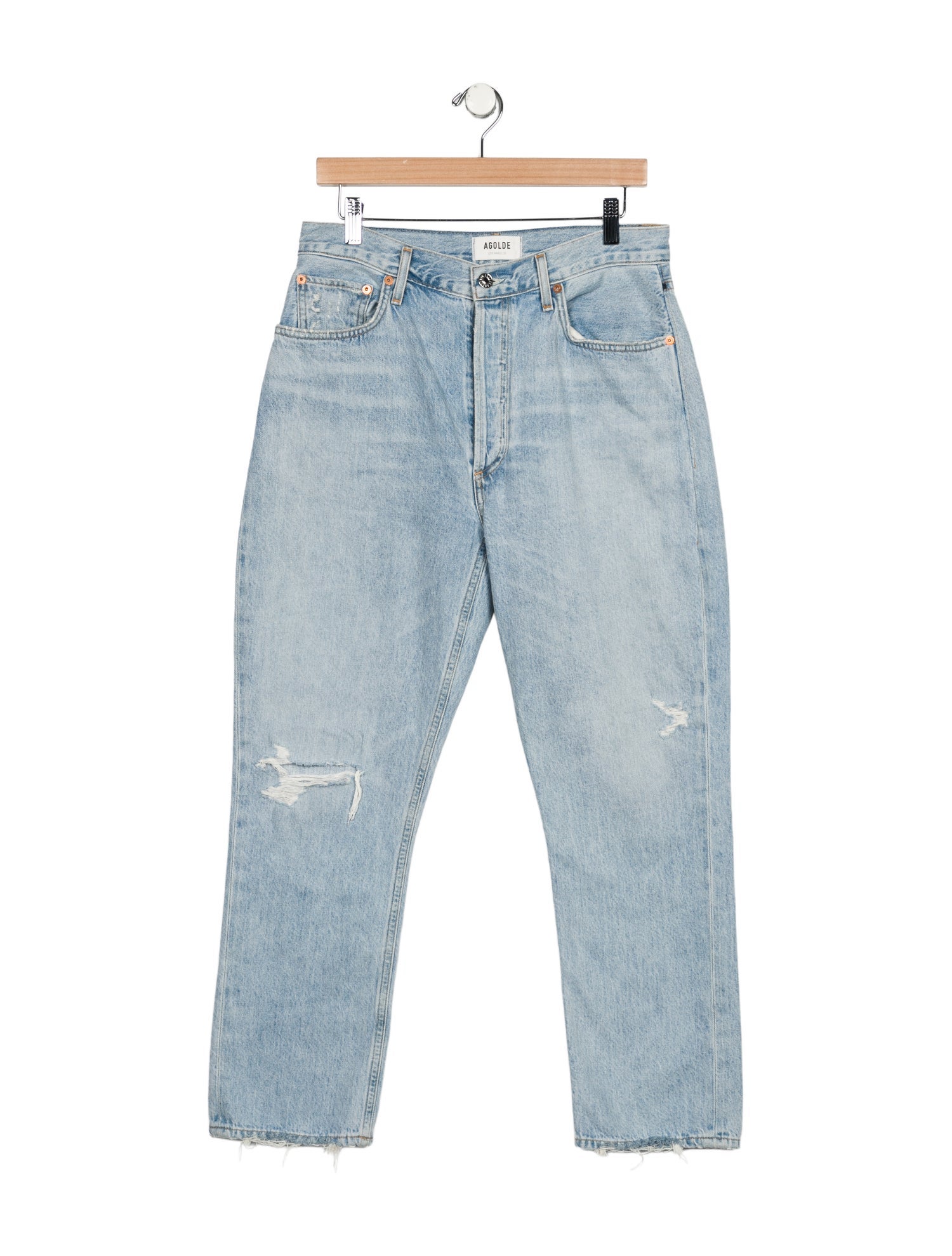 AGOLDE High-Rise Straight Leg Jeans