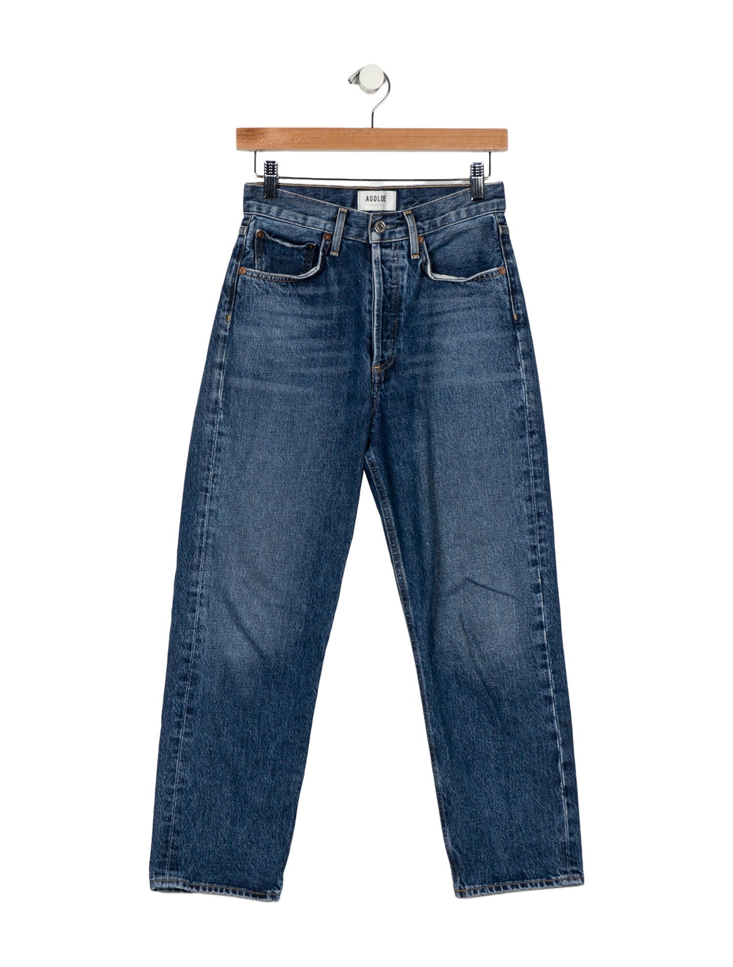 AGOLDE High-Rise Straight Leg Jeans