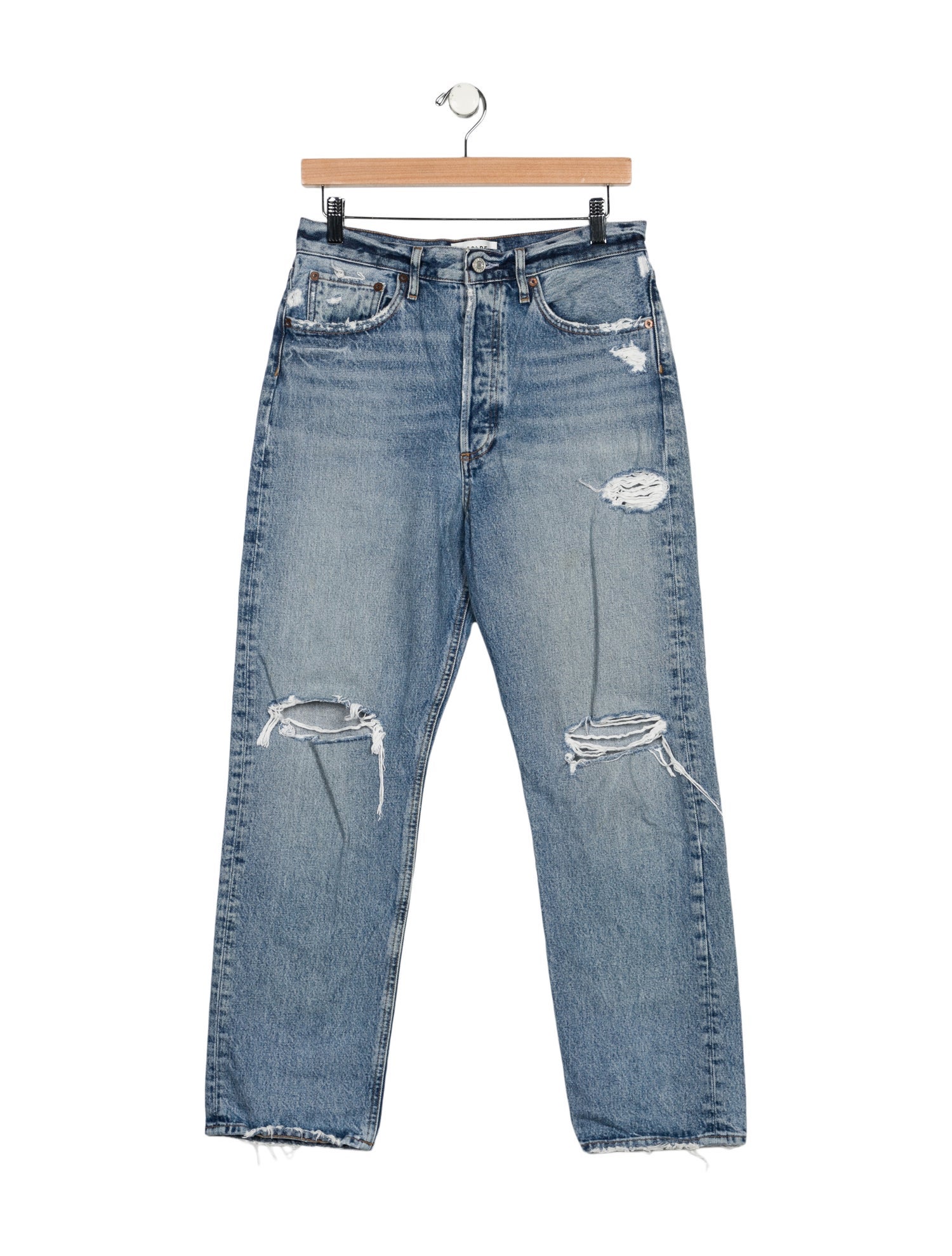 AGOLDE Mid-Rise Wide Leg Jeans