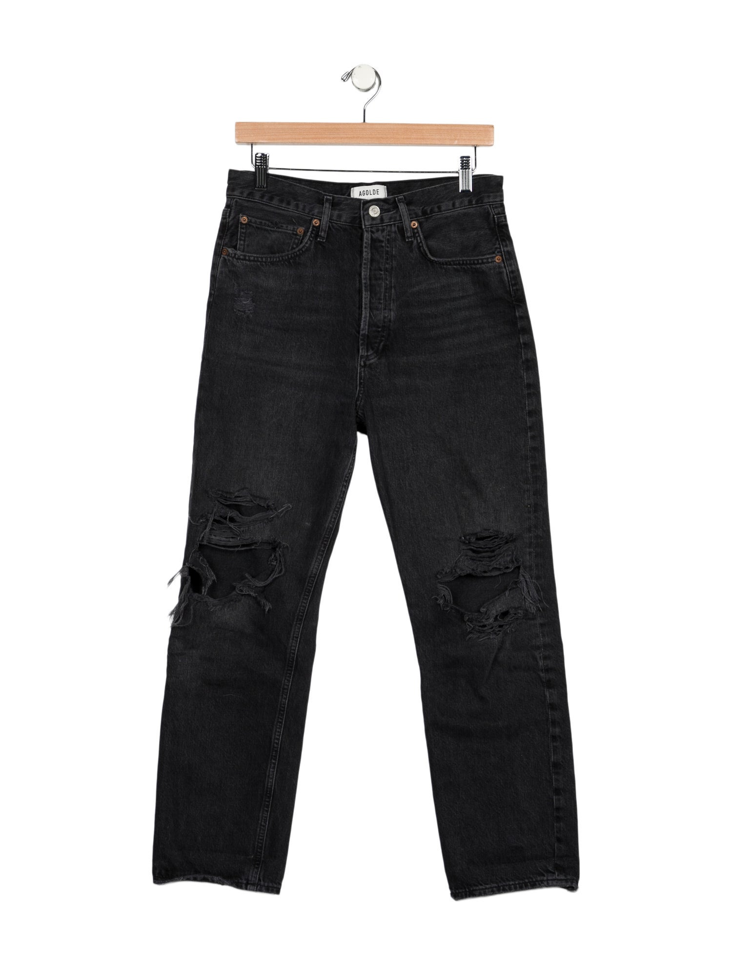 AGOLDE Mid-Rise Straight Leg Jeans