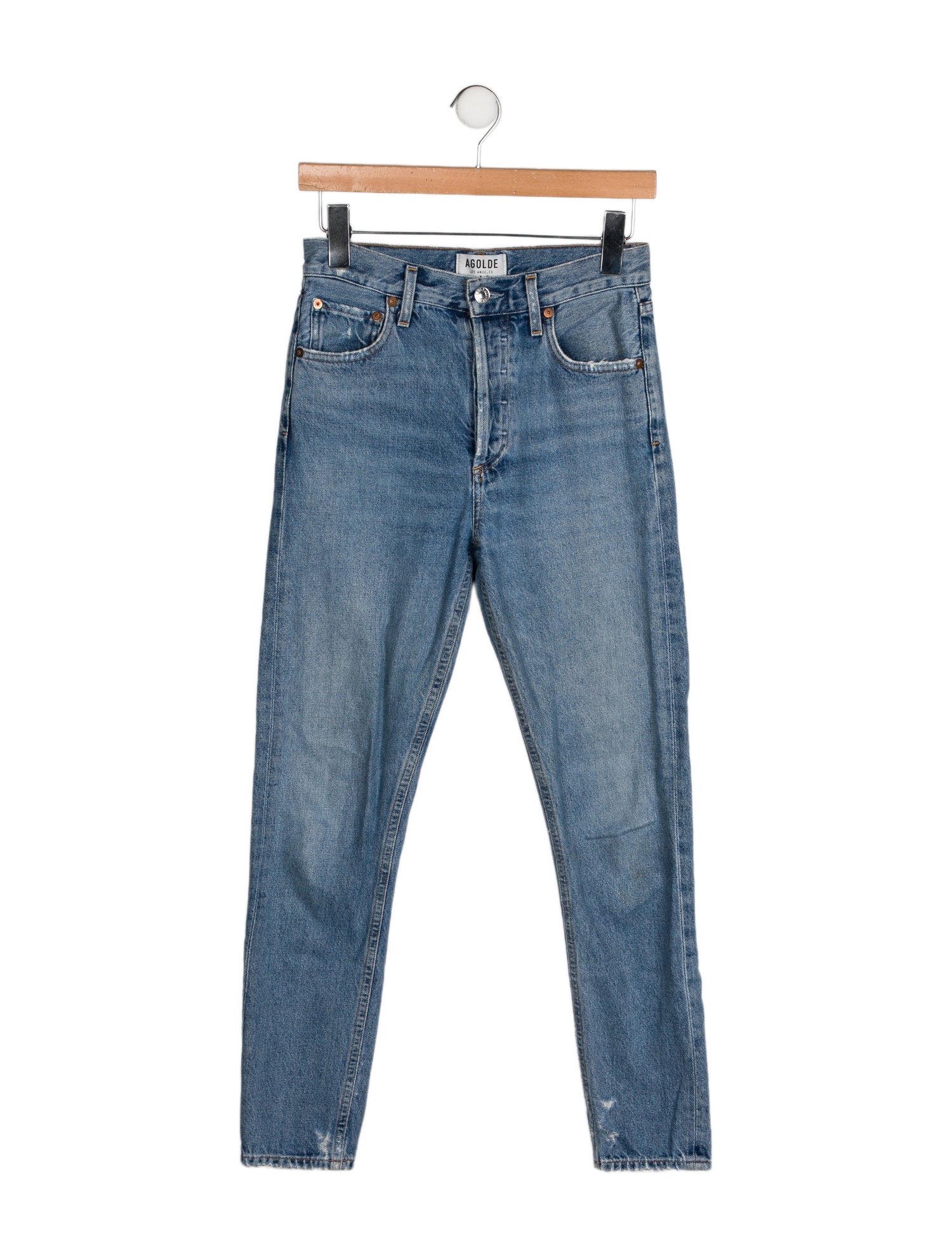 AGOLDE Mid-Rise Skinny Leg Jeans