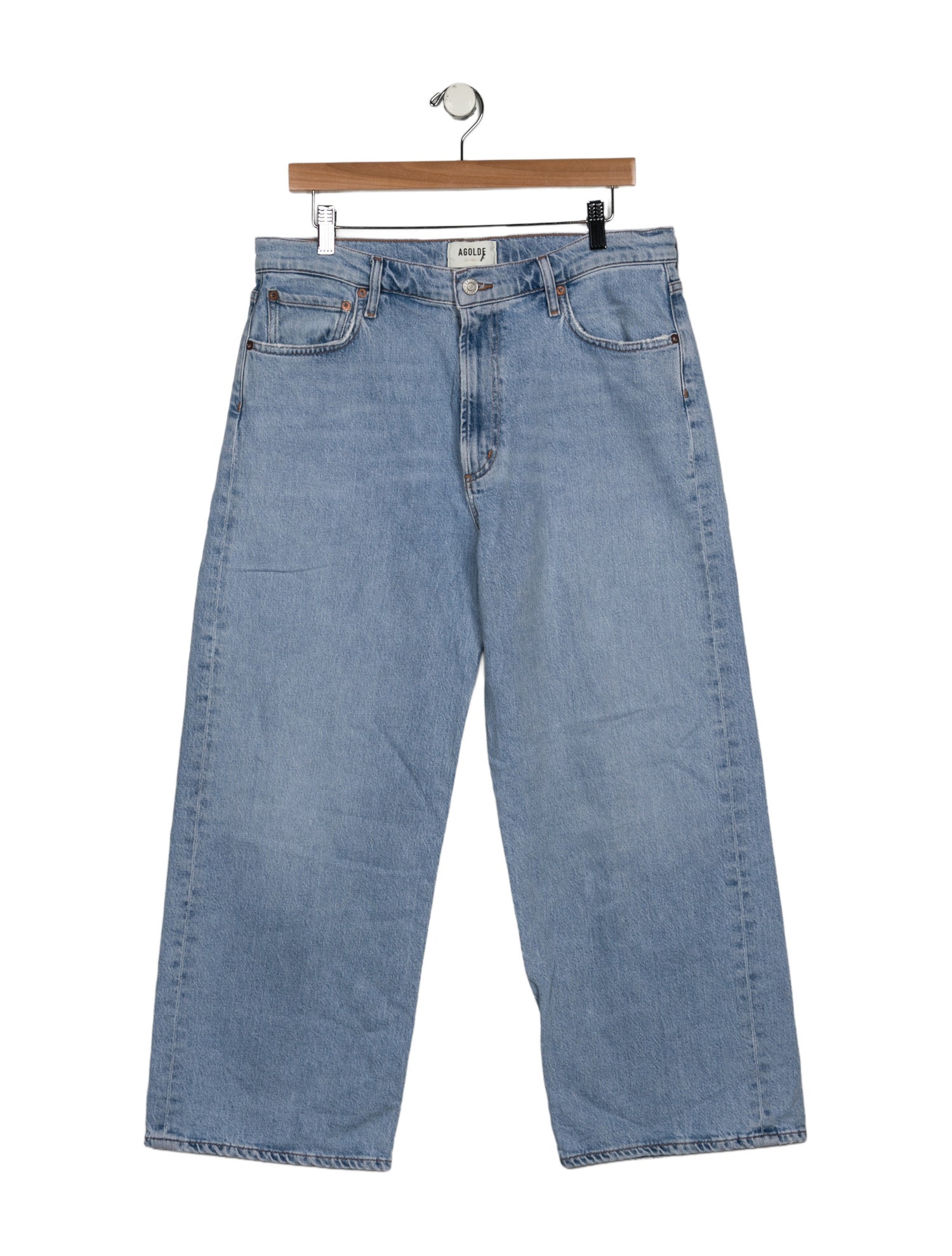 AGOLDE Mid-Rise Wide Leg Jeans